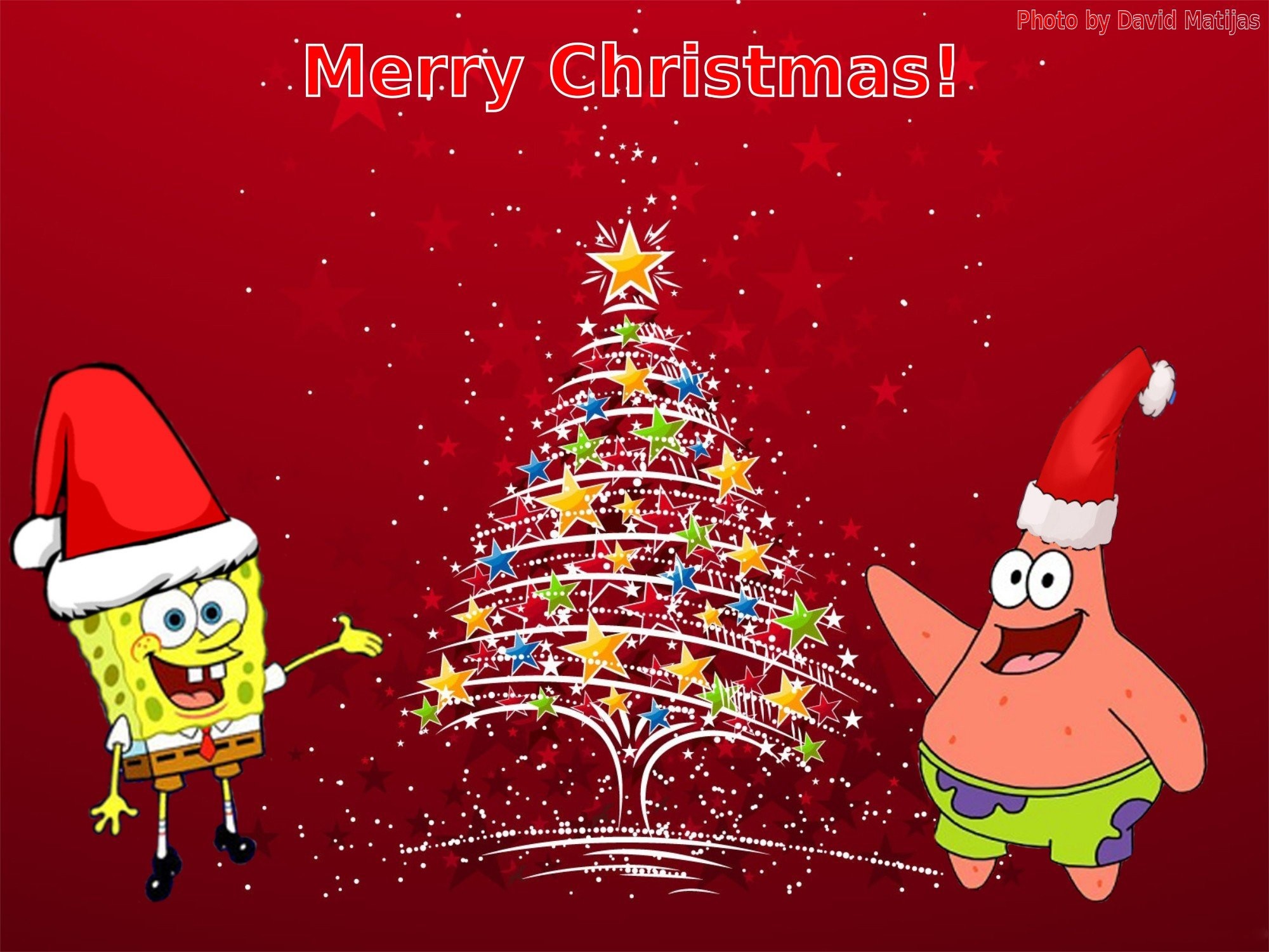 2000x1500 Christmas, SpongeBob SquarePants