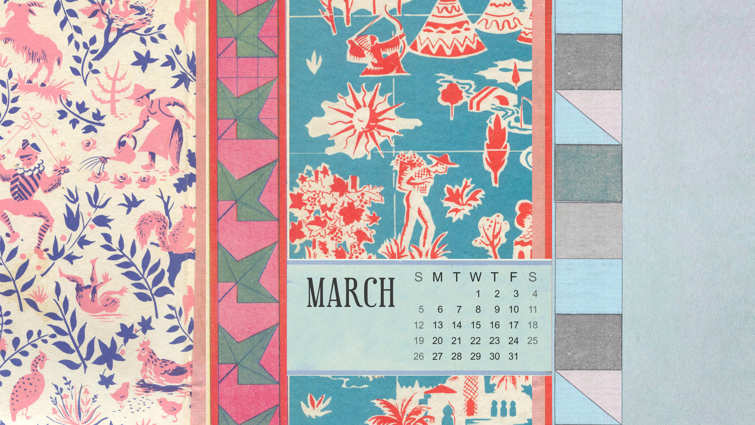2560x1440 Desktop Wallpapers Calendar March Wallpaper 2560Ã1440