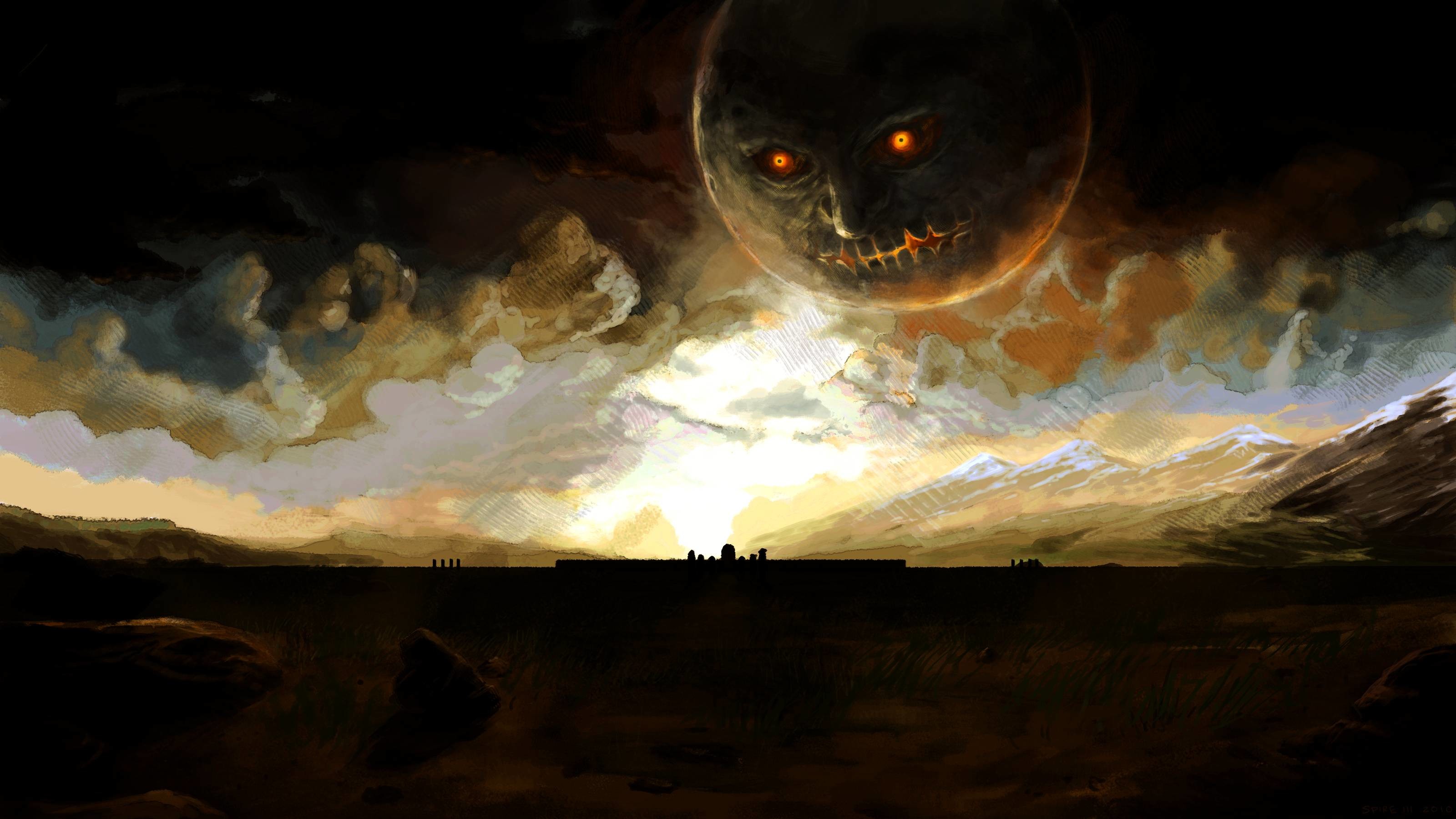 3200x1800 An awesome Majora's Mask wallpaper I found.