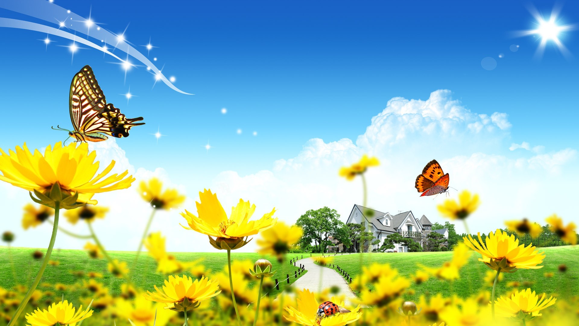 1920x1080 The Sunny Spring Windows 8.1 Theme | All For Windows 10 Free HTML code