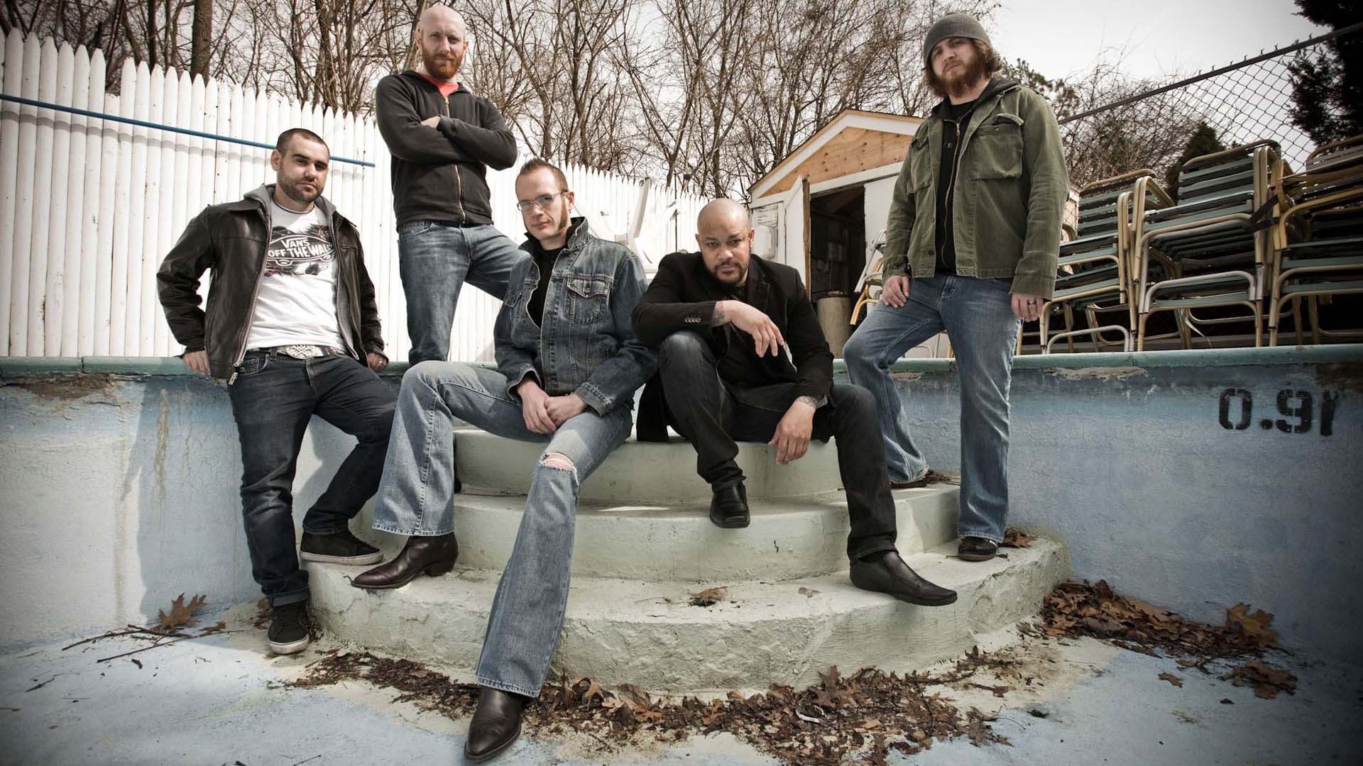 1920x1080  Wallpaper killswitch engage, leaves, trees, outdoor, stairs