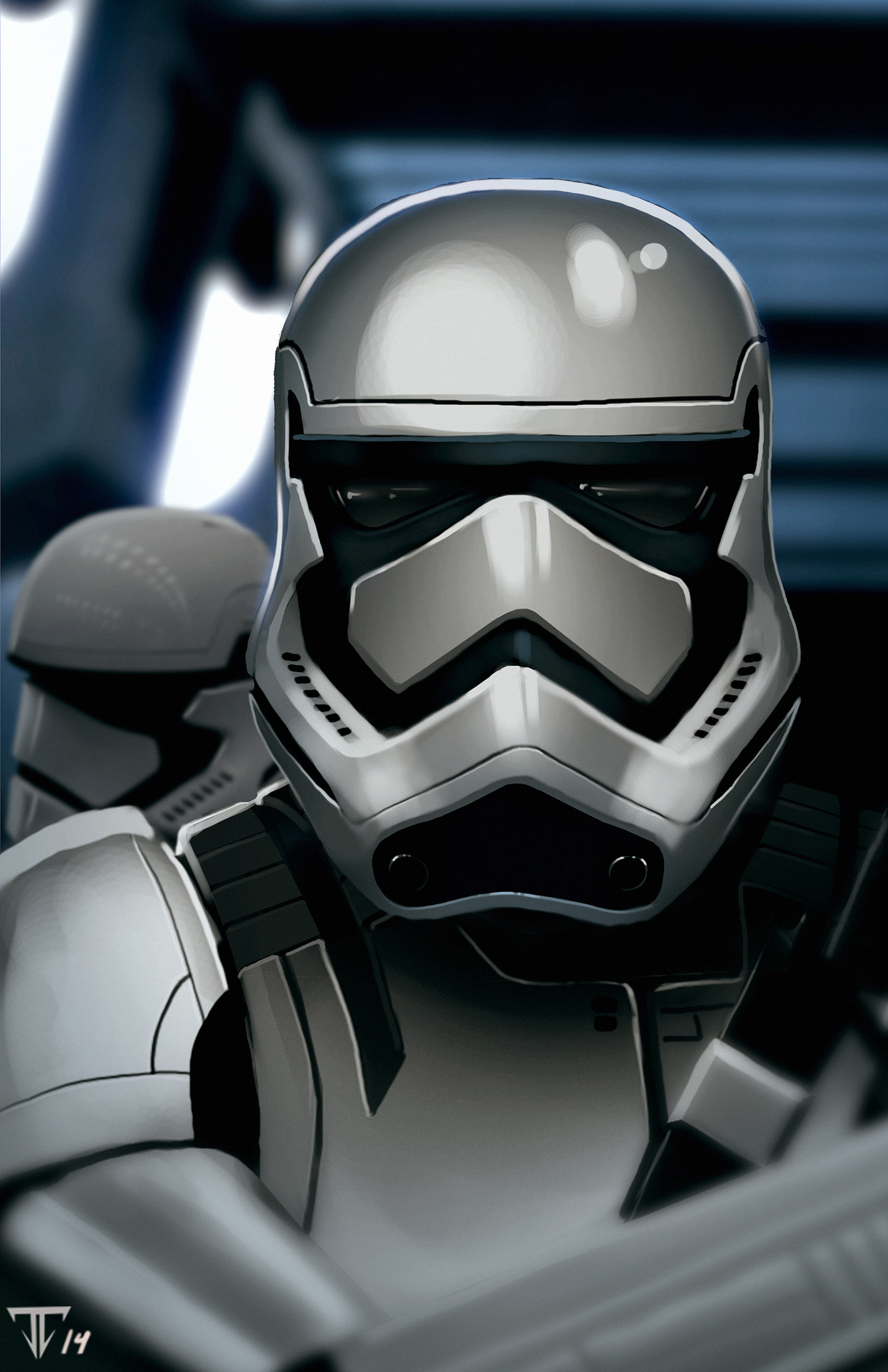 1500x2318 Turn the new Star Wars VII Stormtrooper Concept images into a wallpaper ...