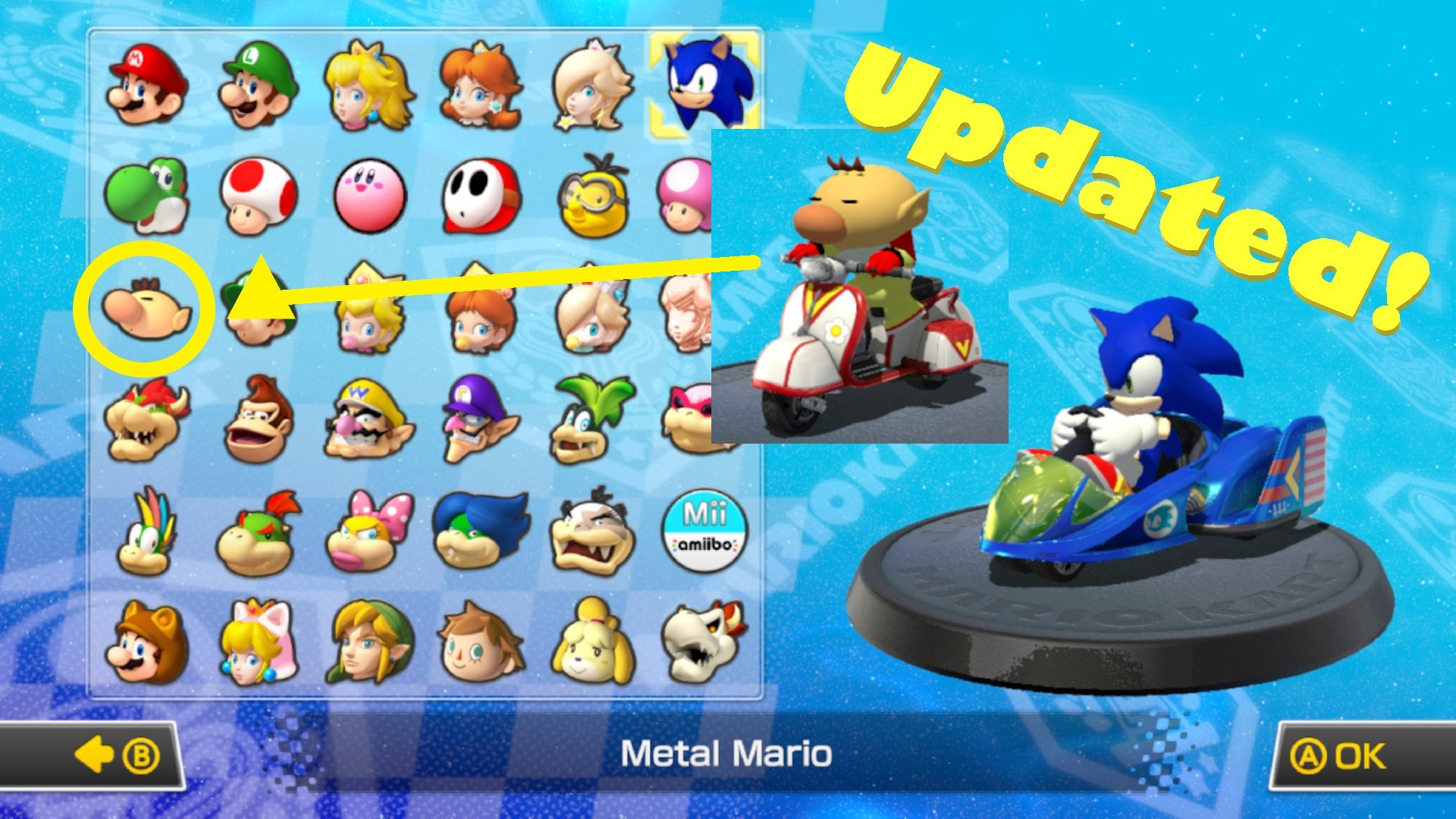 1920x1080 Menu with Sonic, Kirby and Bowser Jr (and others) ...