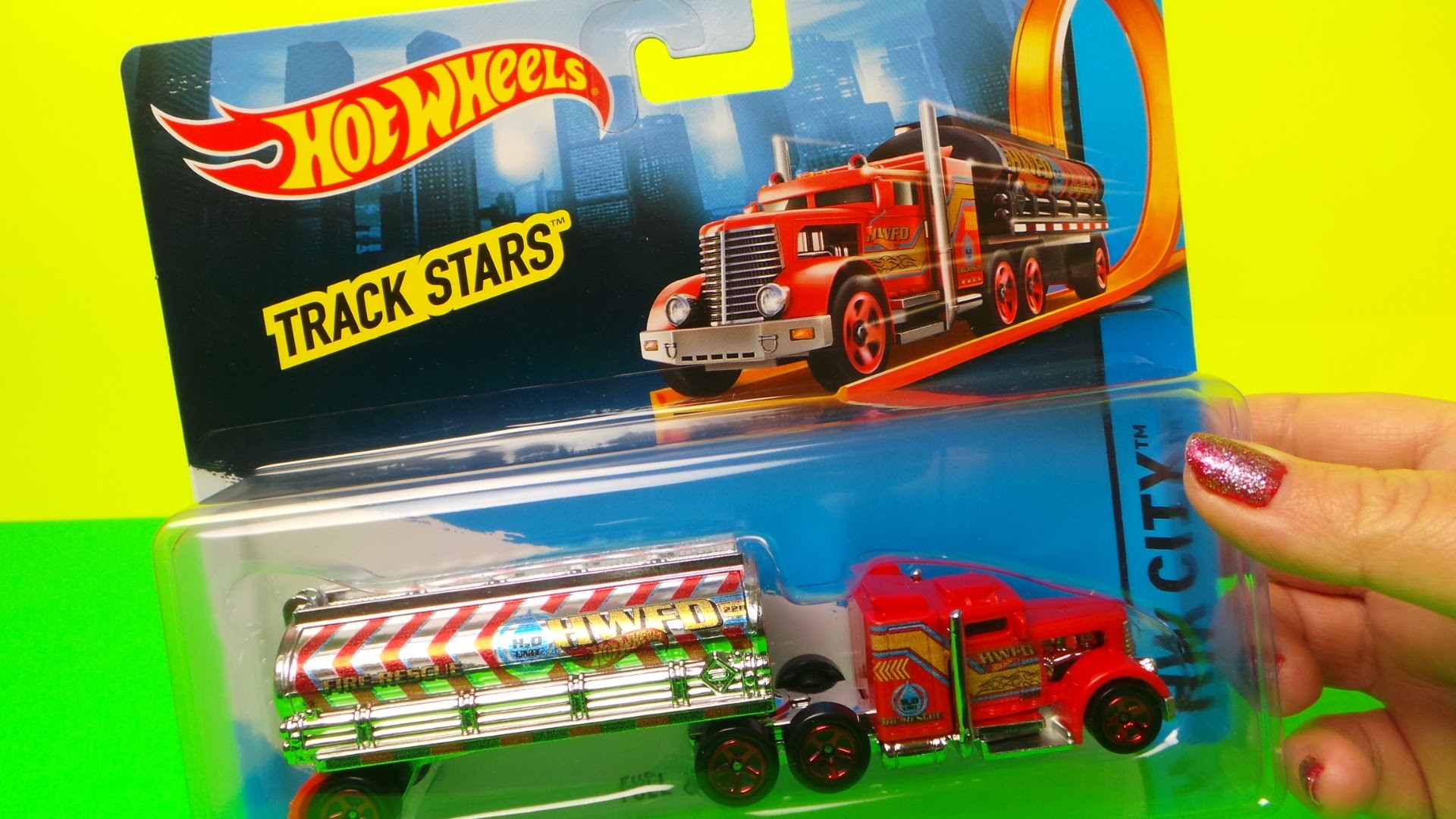 1920x1080 OPENING AND UNBOXING OF THE HOT WHEELS TRACK STARS CHROME FIRE ENGINE H20  WATER TRUCK TOY - YouTube