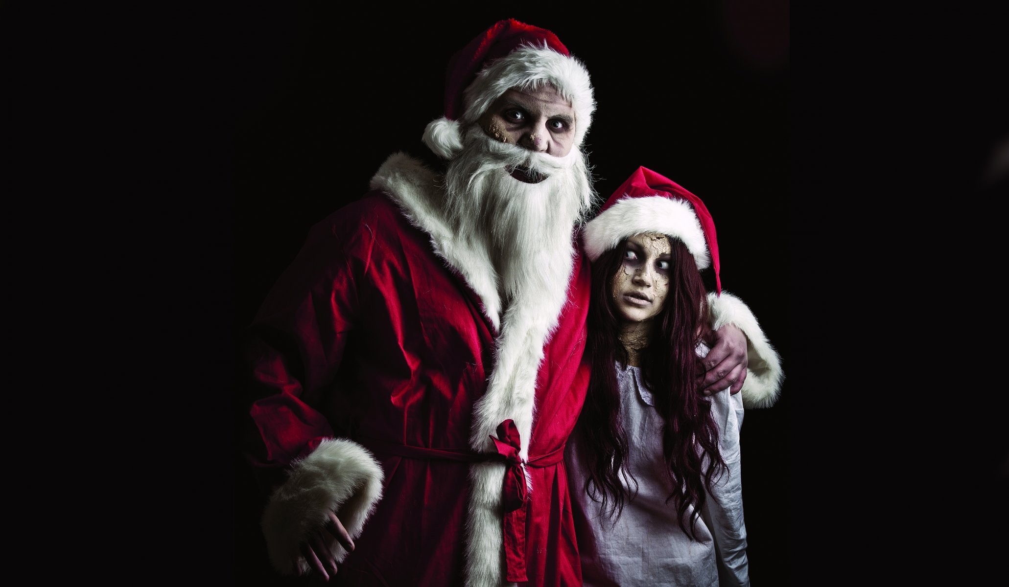 2061x1200 evil santa the snow maiden father christmas zombie HD wallpaper