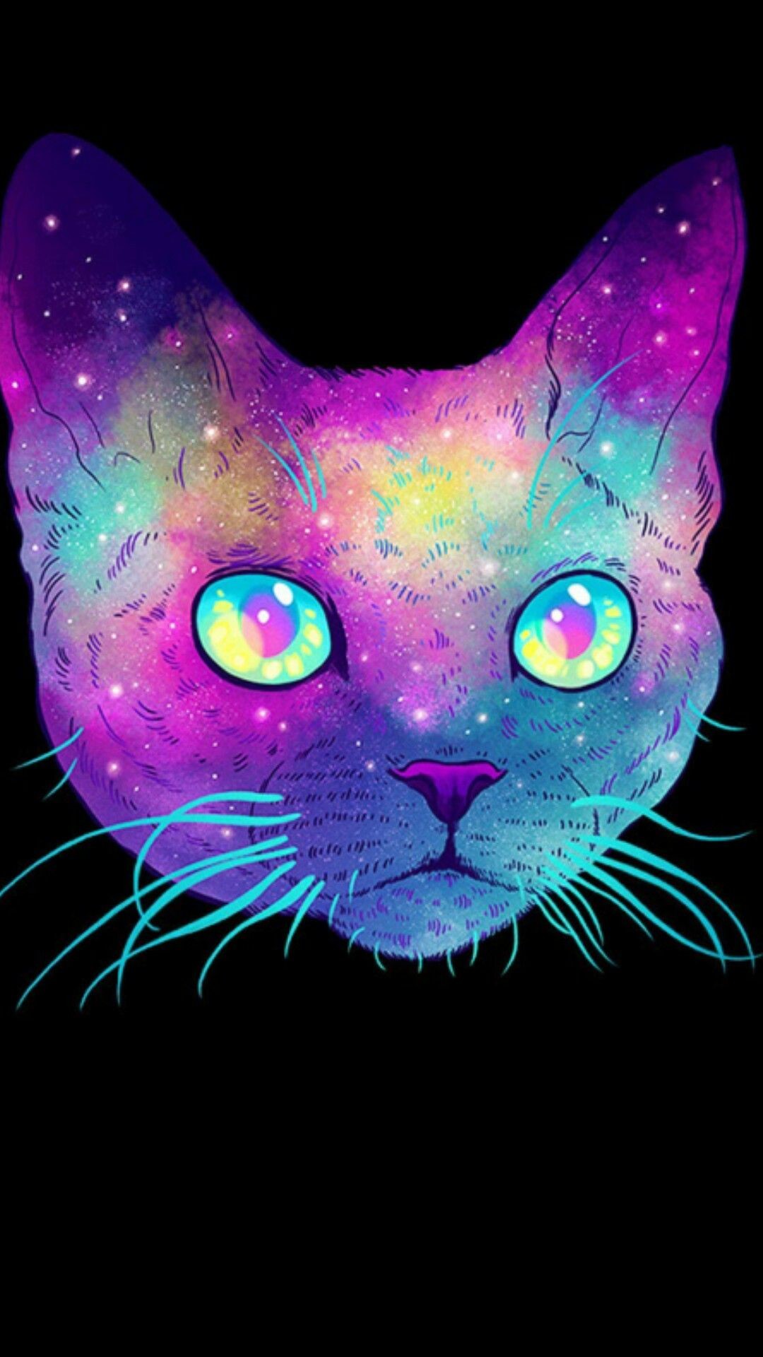 1080x1920 Cosmic cat #2