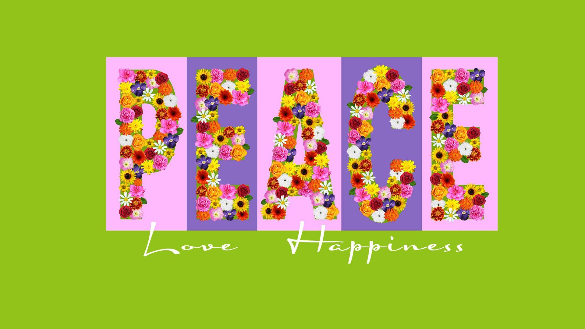 1920x1080 Peace, love and happiness