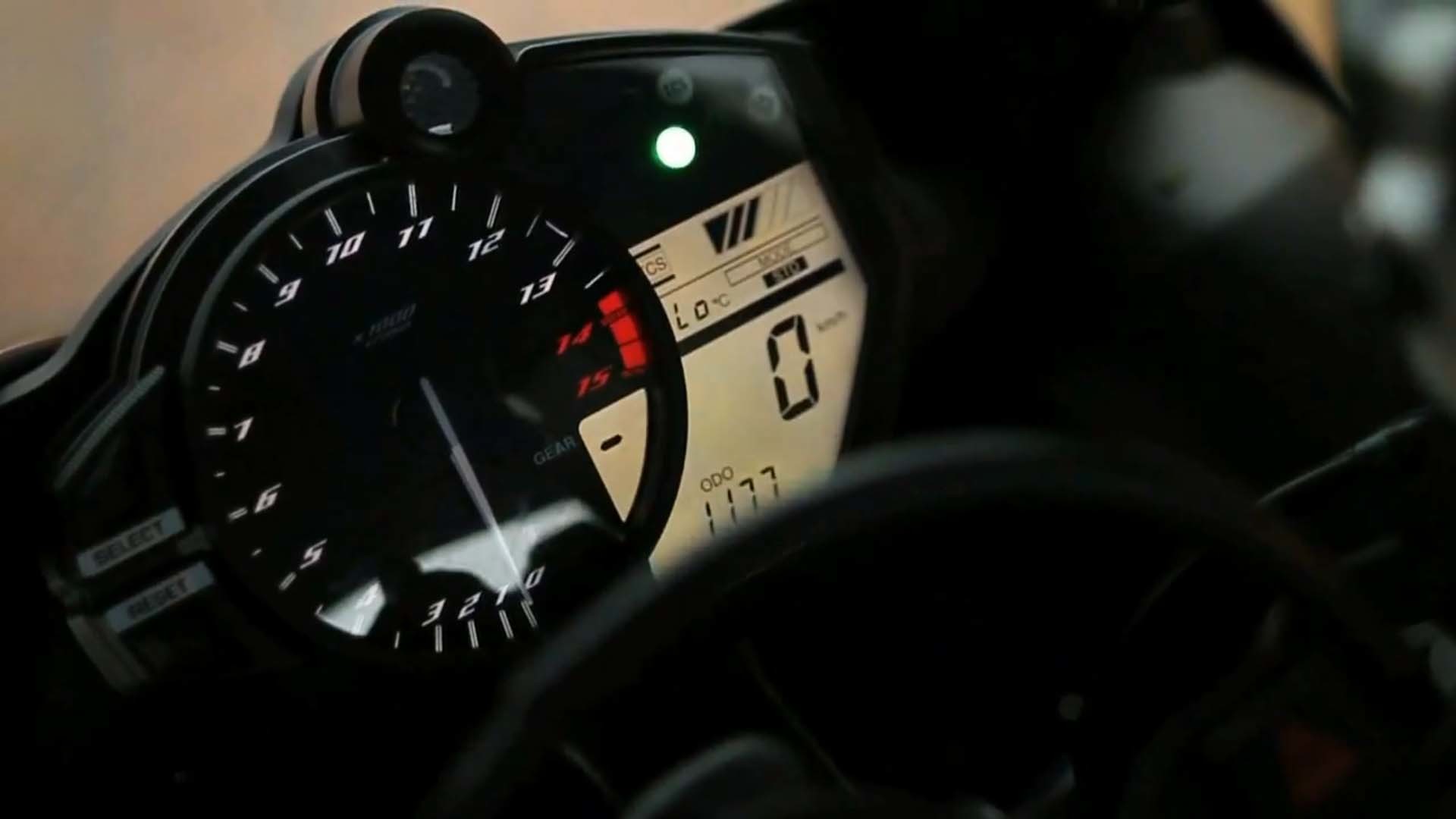 1920x1080 2012 Yamaha R1 Cockpit Wallpaper