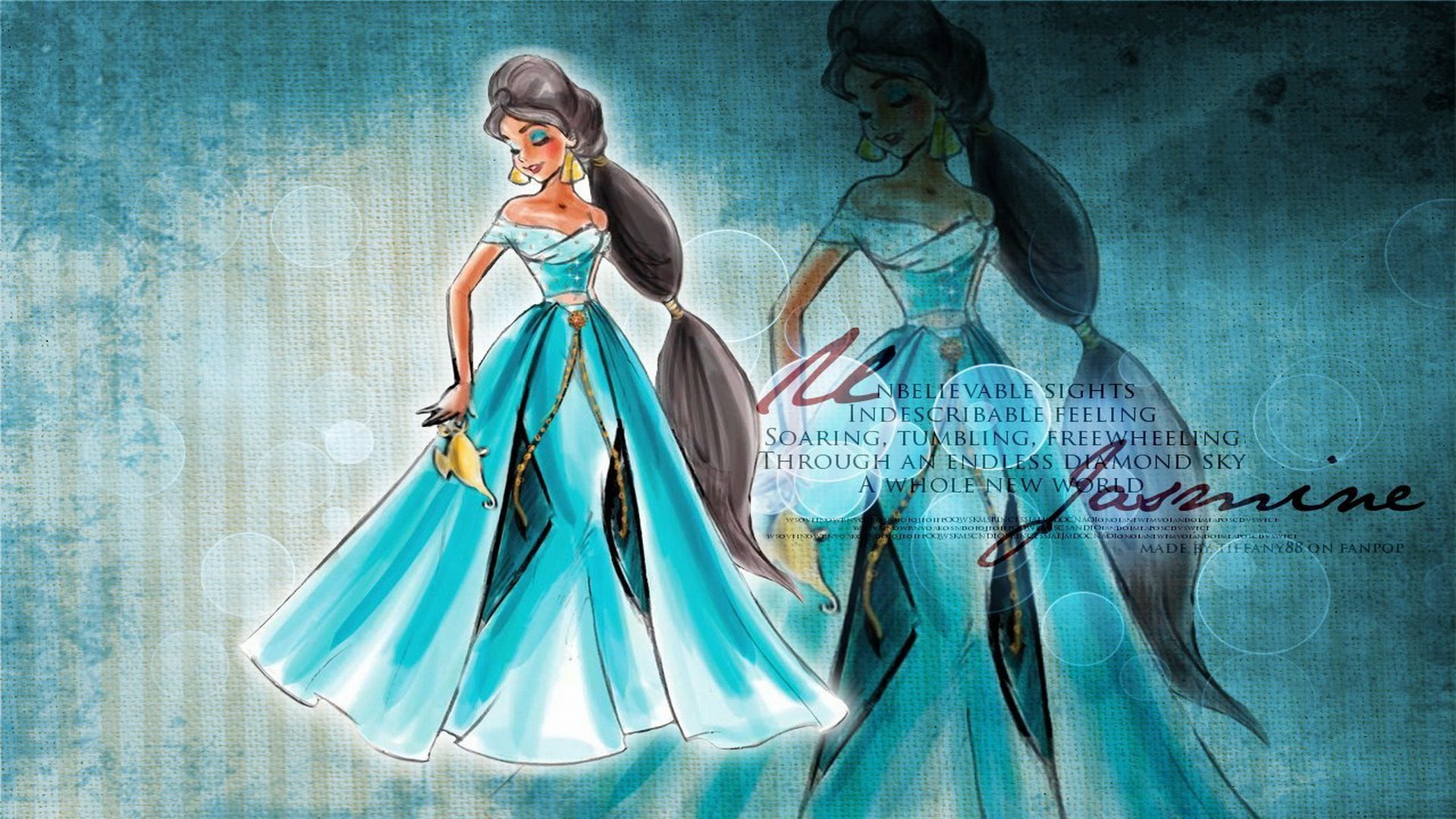 1920x1080 Walt Disney Princess Jasmine HD Wallpaper