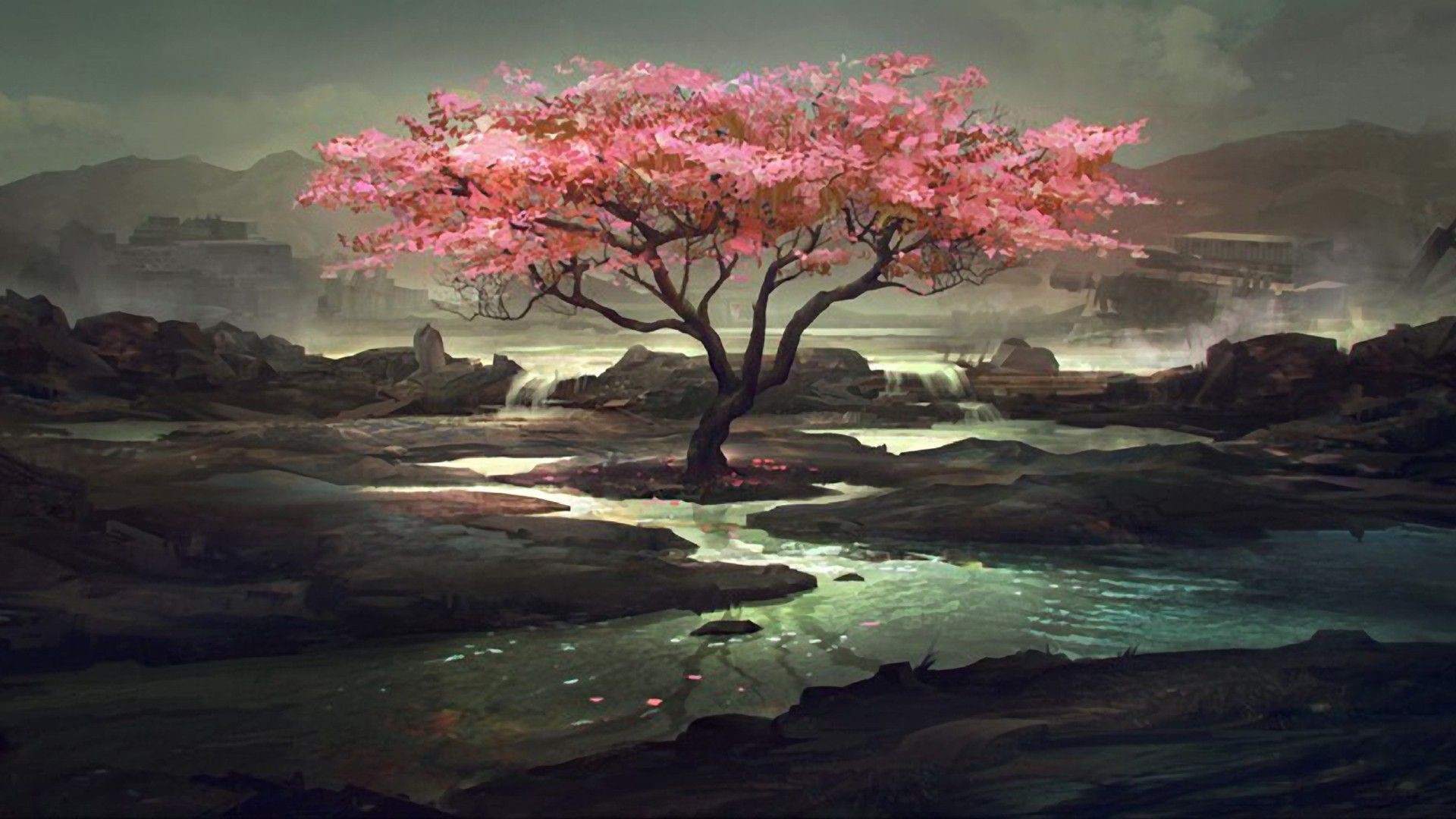 1920x1080 Pink Trees Wallpapers - Wallpaper Cave