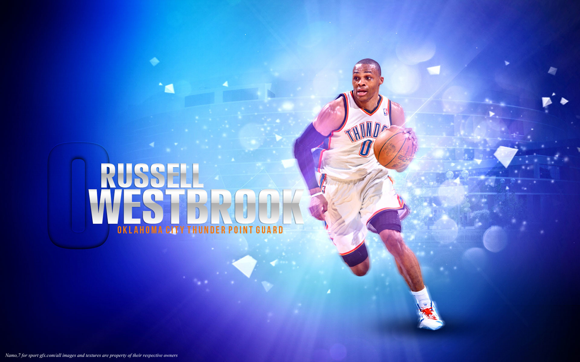 1920x1200 Russell Westbrook 2012-2013  Wallpaper