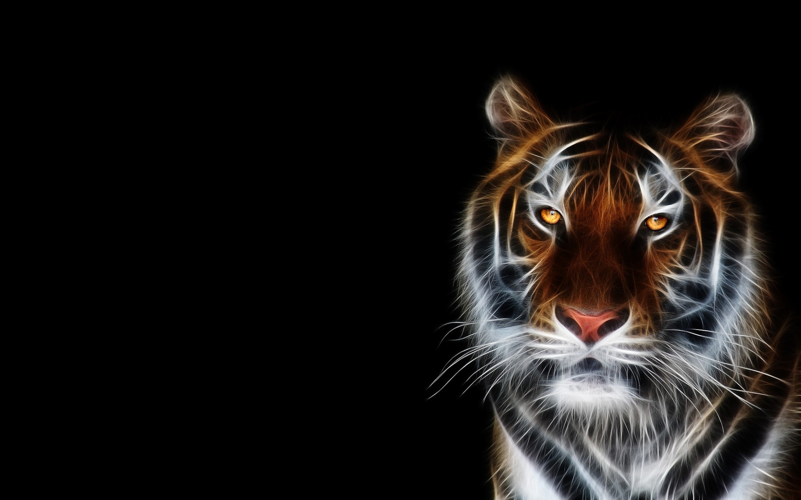 2560x1600 HD 3d Tiger Desktop Background Wallpaper