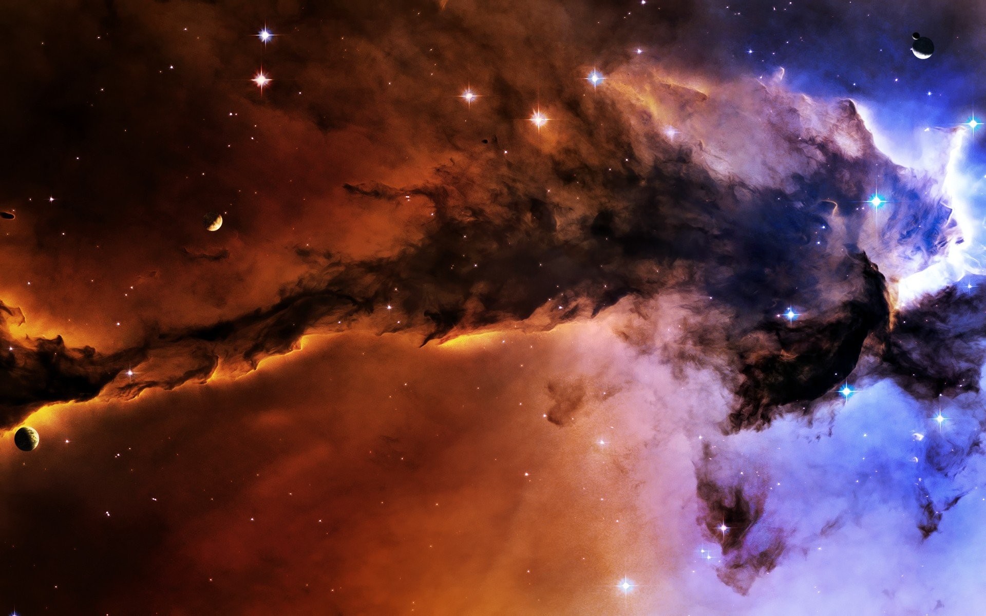 1920x1200 Eagle Nebula Outer Space Planets Stars
