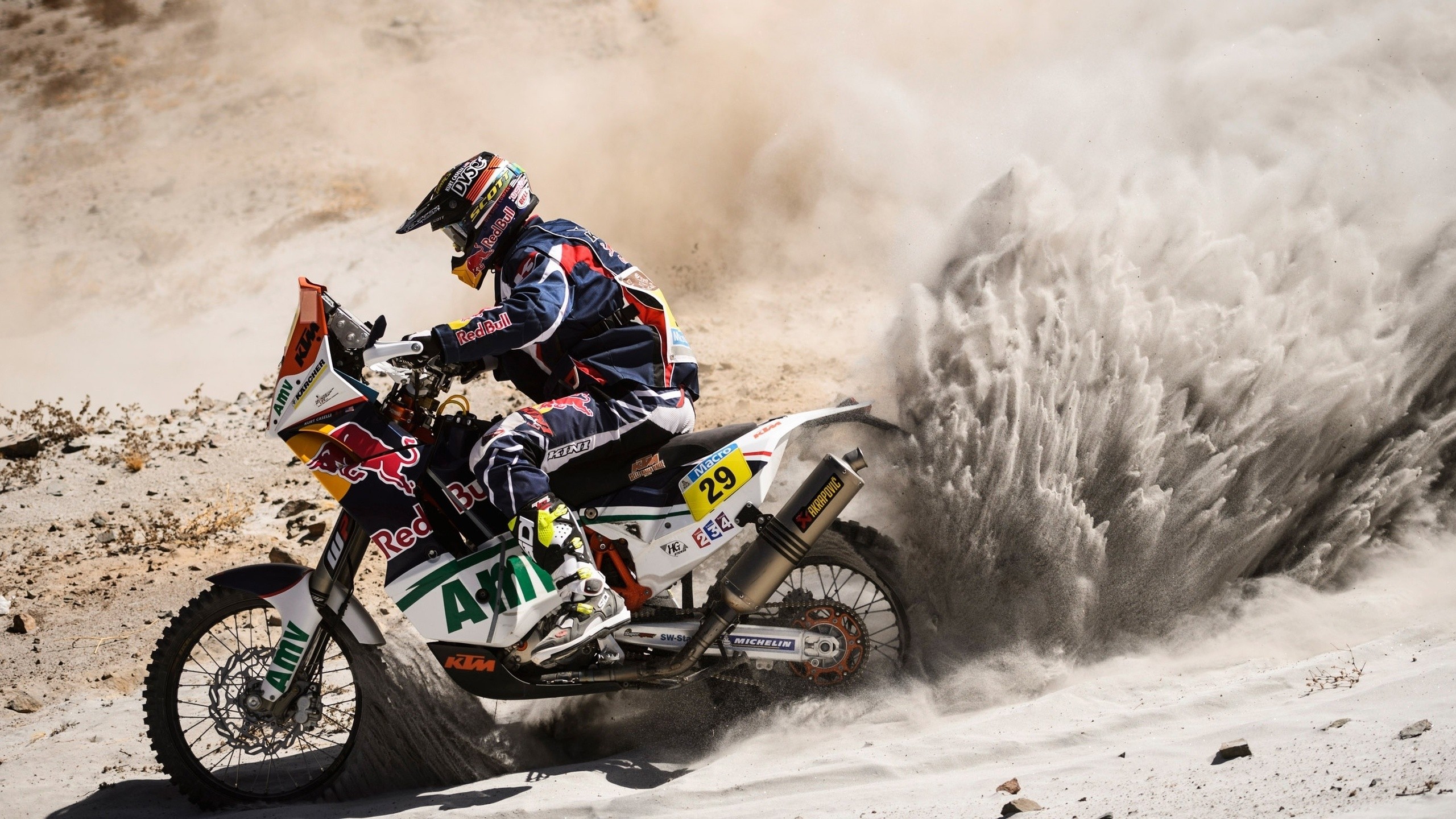2560x1440 #KTM, #motorcycle, #Red Bull, #Dakar, #Paris Dakar wallpaper