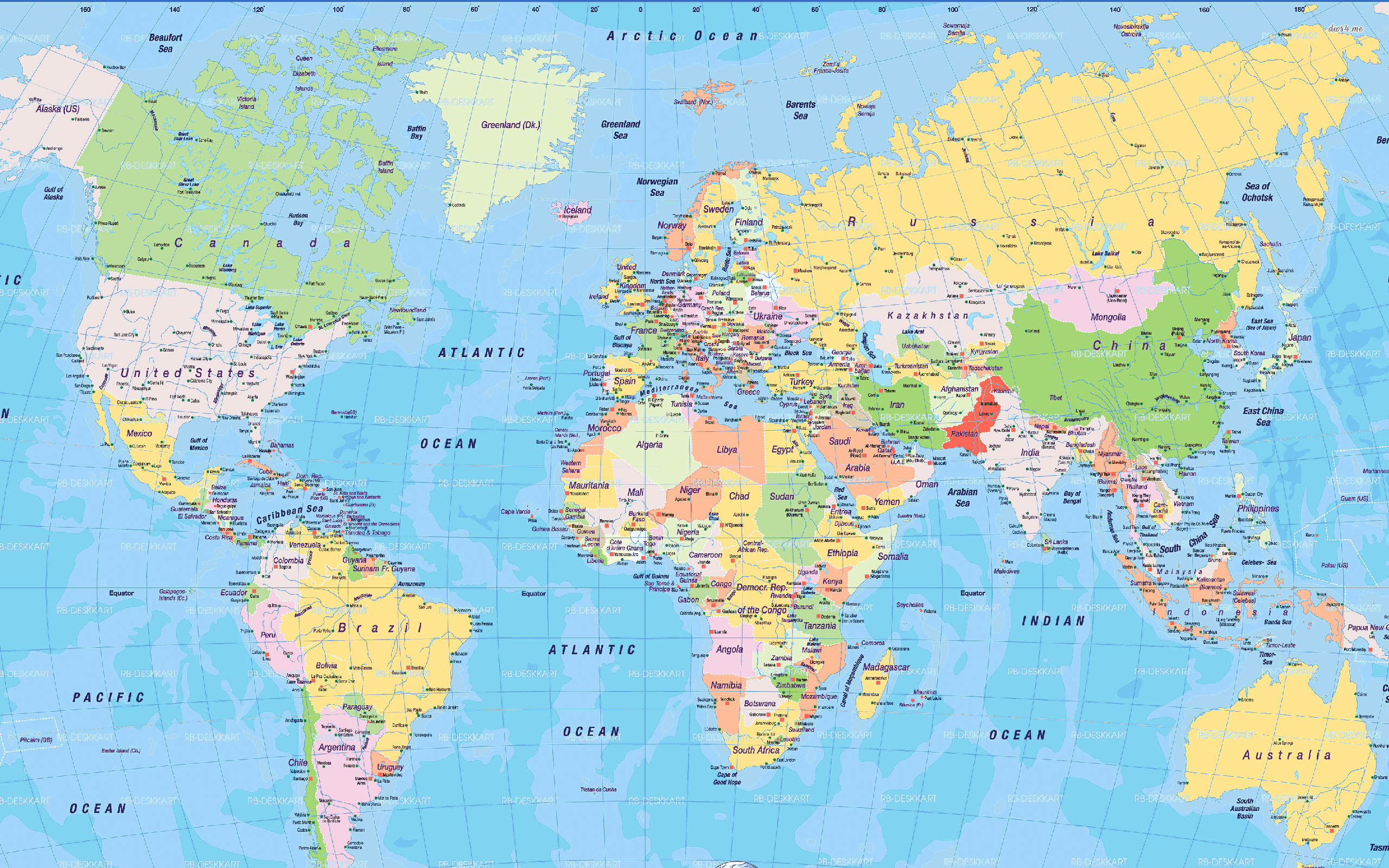 2560x1600 ... World Map (6) ...