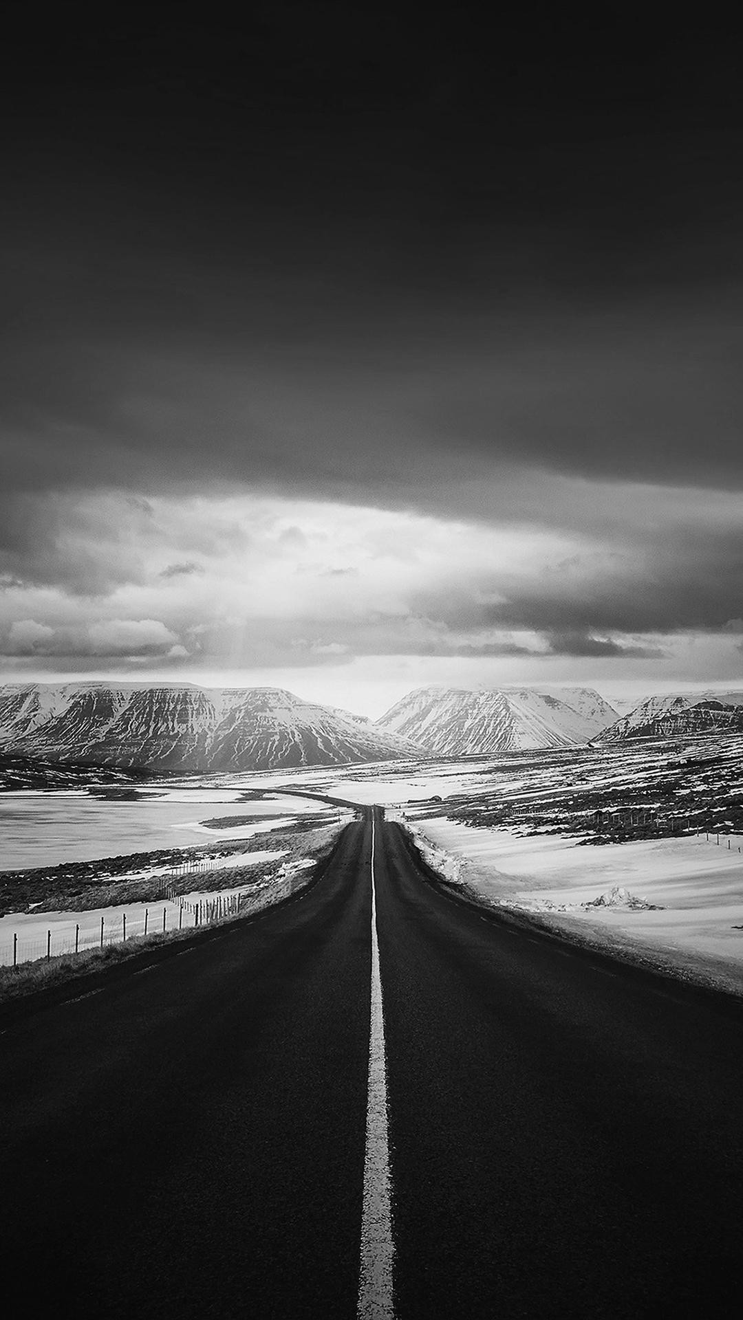 1080x1920 Road-To-Heaven-Snow-Mountain-Dark-Nature-Winter-