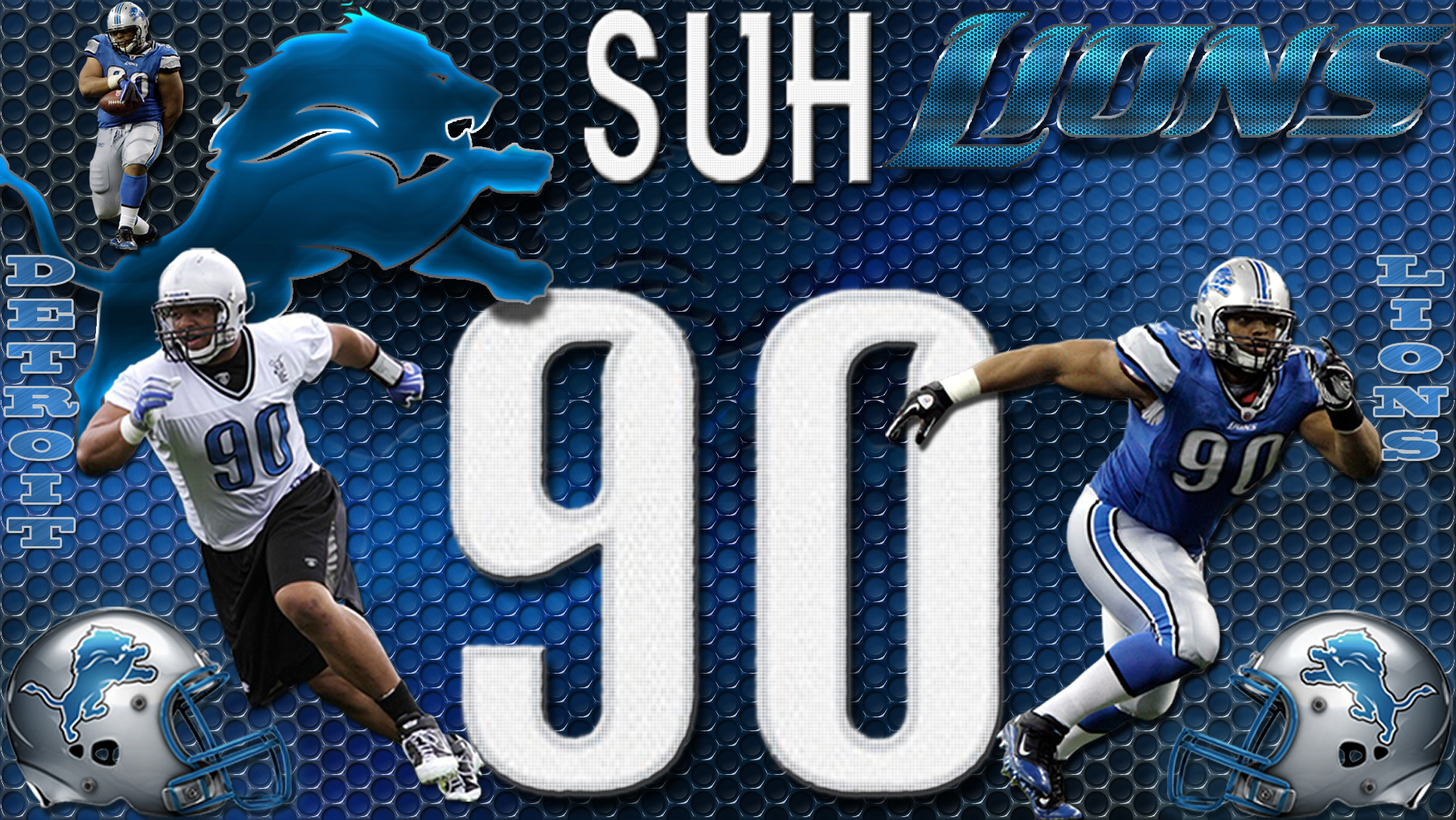 2000x1126 Detroit Lions images Ndamukong Suh Detroit Lions Heavy Metal 16x9 Wallpaper  HD wallpaper and background photos