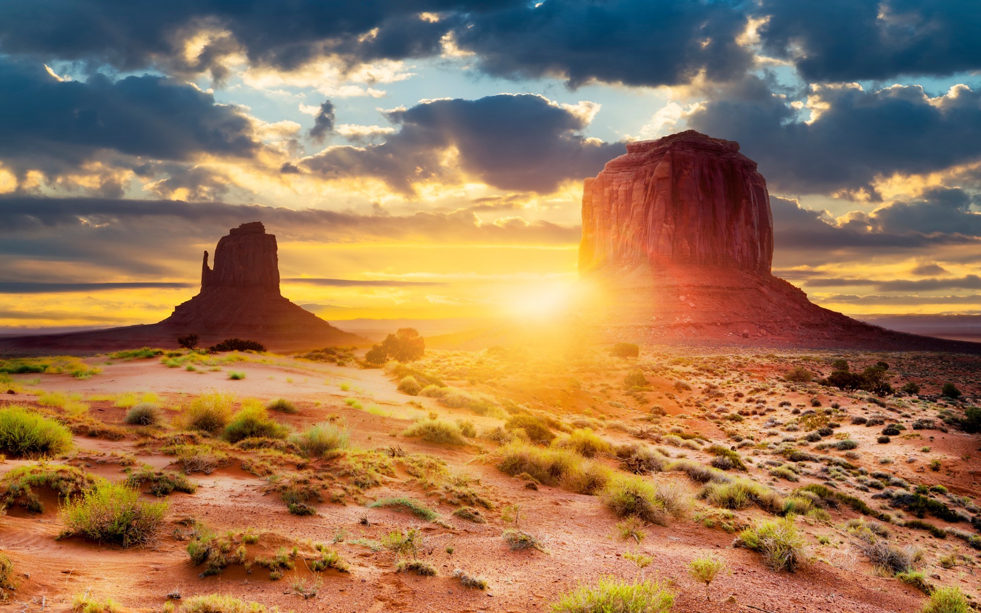 1920x1200 Monument Valley Arizona Sunny wallpapers and stock photos