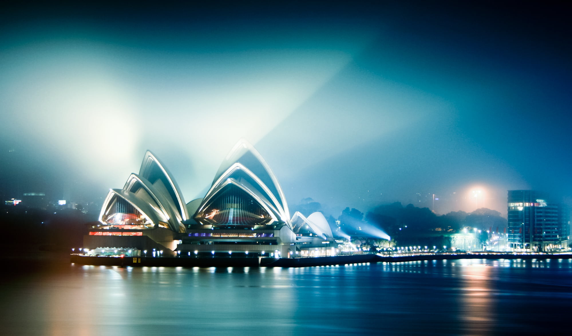 1999x1176 Sydney Opera House at night