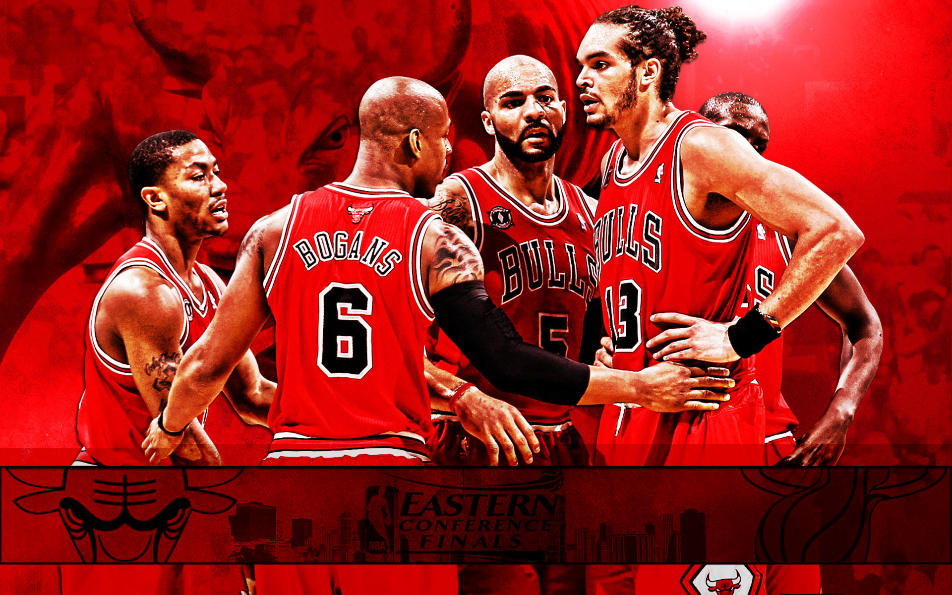1920x1200 Team Chicago Bulls Wallpaper HD.