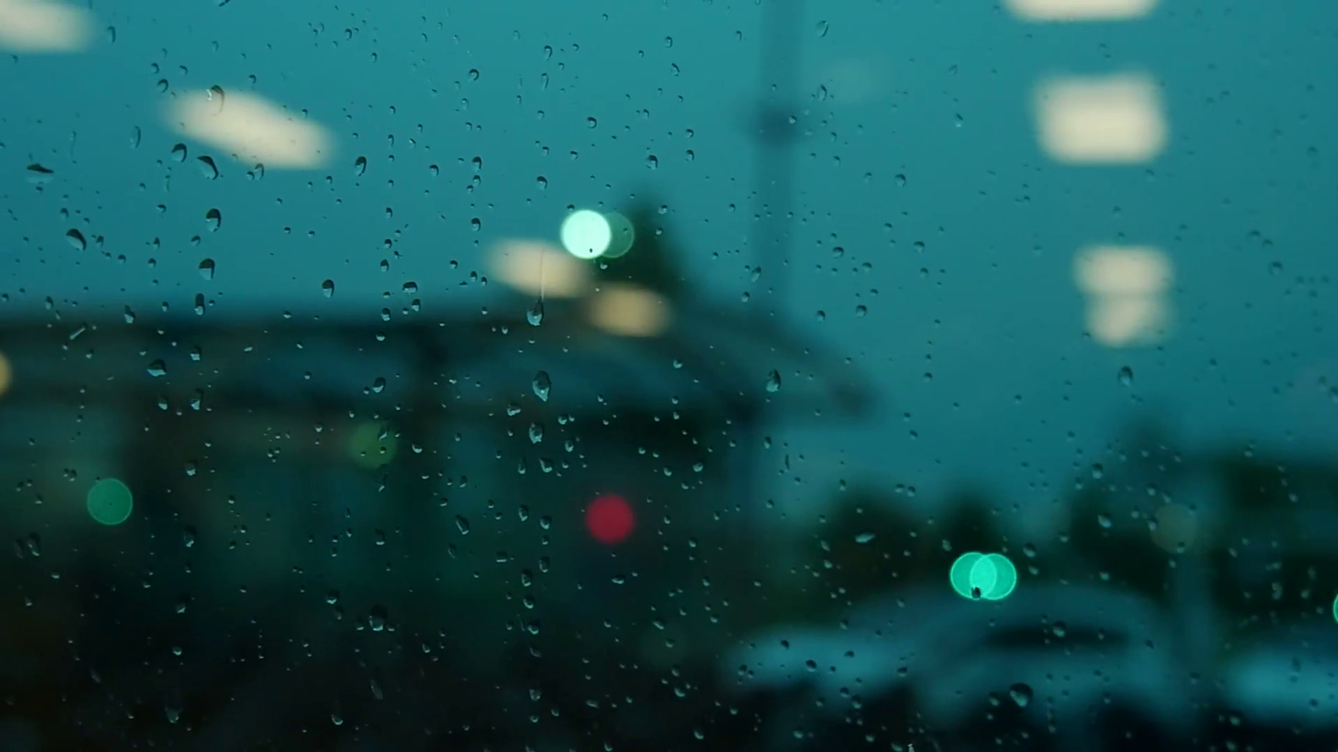 1920x1080 crying sadness sad. blurred background. water drops on window. rain raining  Stock Video Footage - VideoBlocks