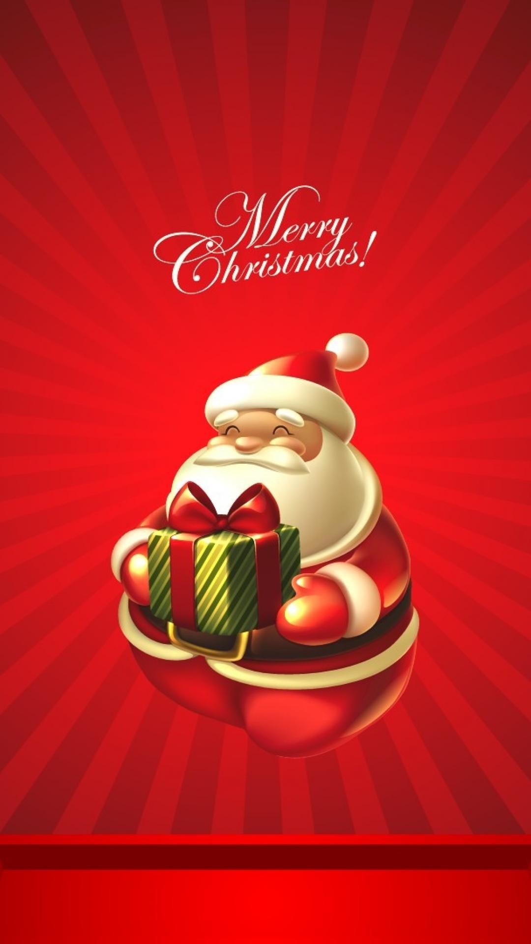 1080x1920 Cute Christmas Santa Claus iPhone 8 wallpaper