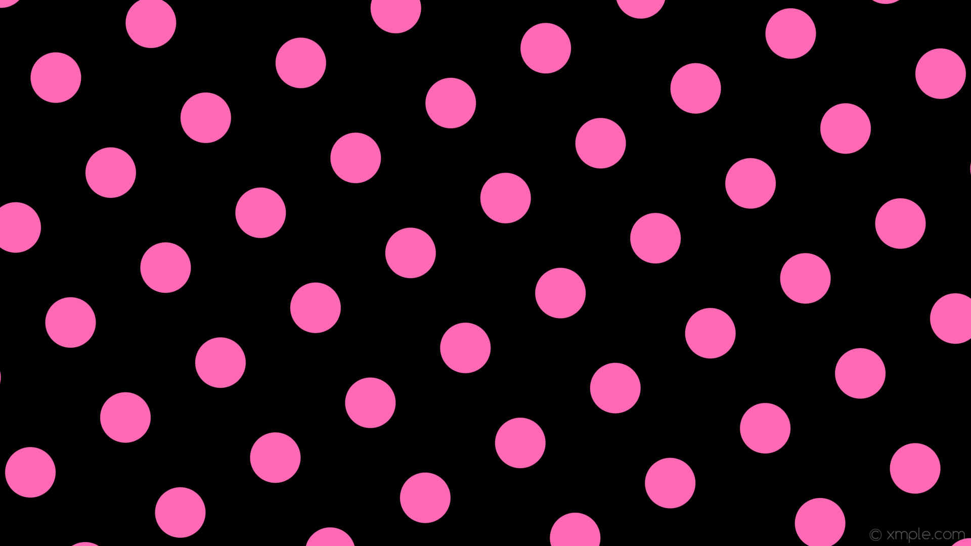 1920x1080 wallpaper dots pink black polka spots hot pink #000000 #ff69b4 300Â° 100px  217px