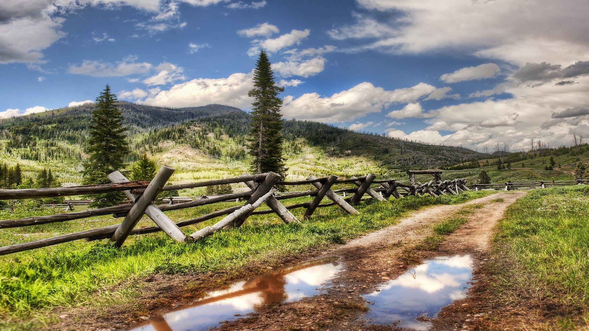 1920x1080 Beautiful Country Fence Wallpaper .