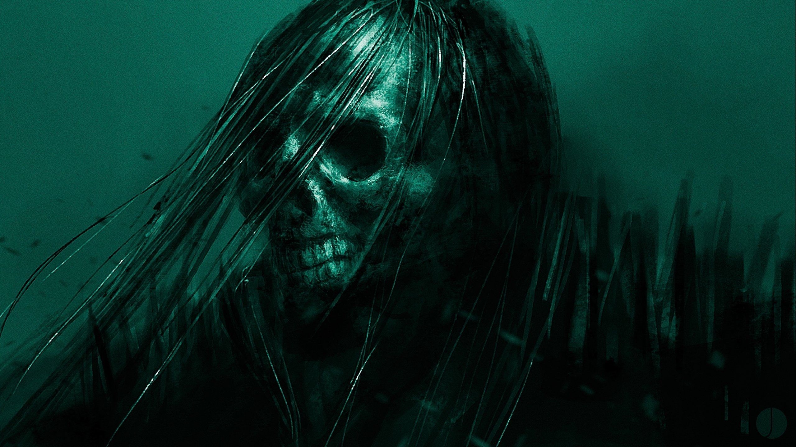 2560x1440 dark creepy scary horror evil art artwork wallpaper