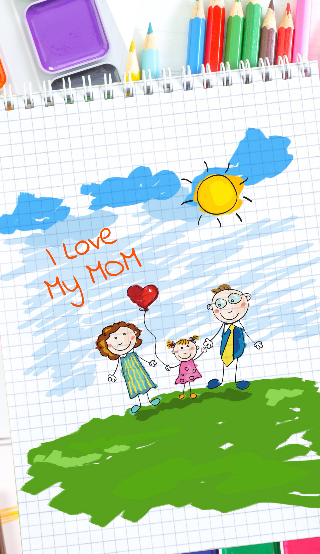 1278x2208 Mother's Day wallpapers. Send one to your mom just for a cute pic or save Â· I  Love ...