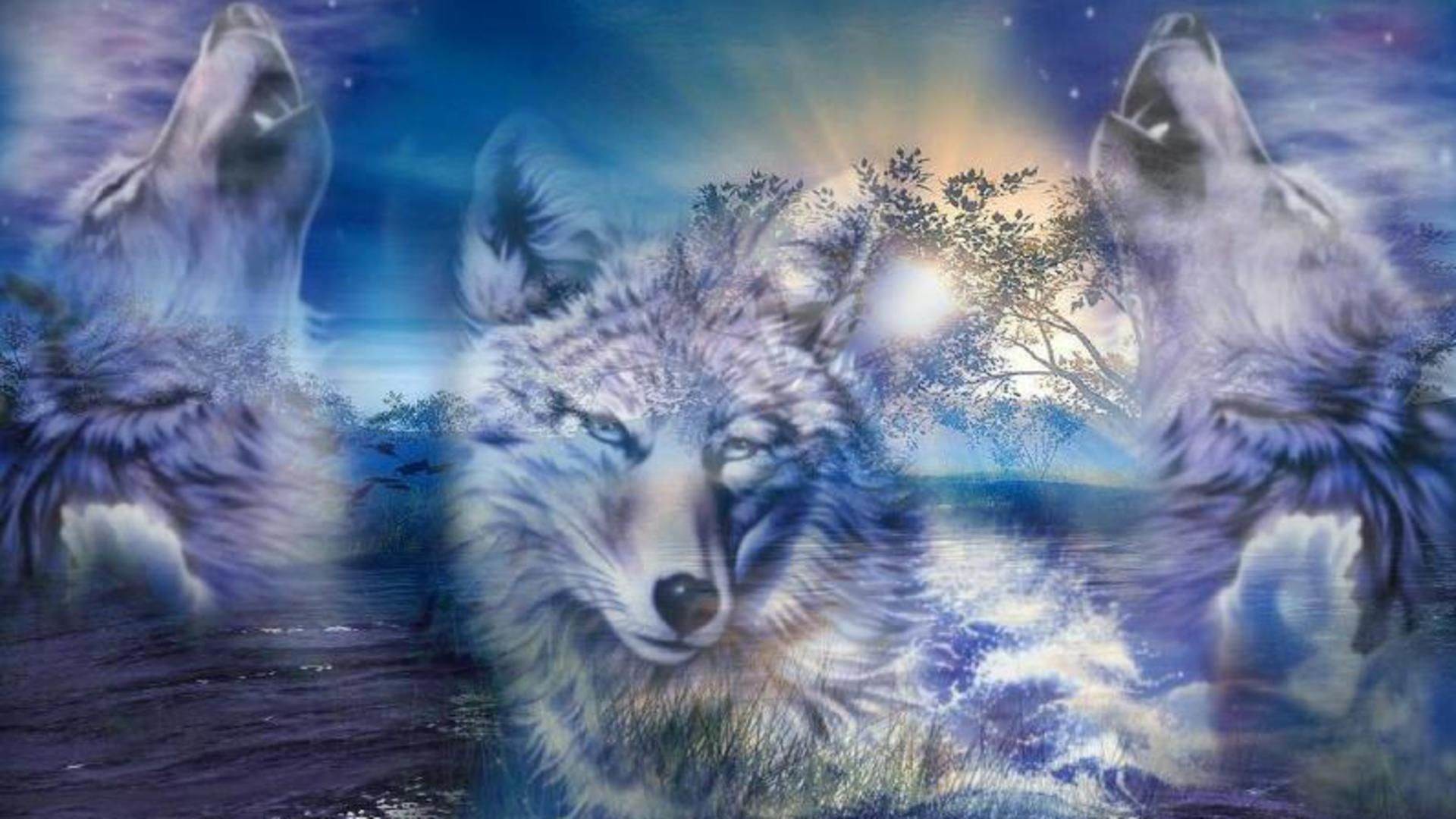 Wallpaper Wolf Majestic, Wolf, Art, Drawing, Black Wolf, Background -  Download Free Image