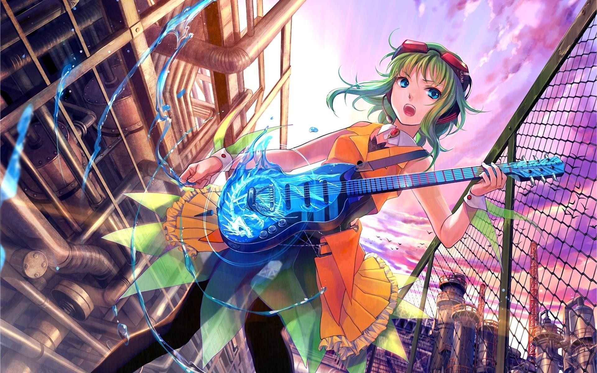 1920x1200 Anime Girl Guitar Music Art HD Wallpaper - FreeHDWalls
