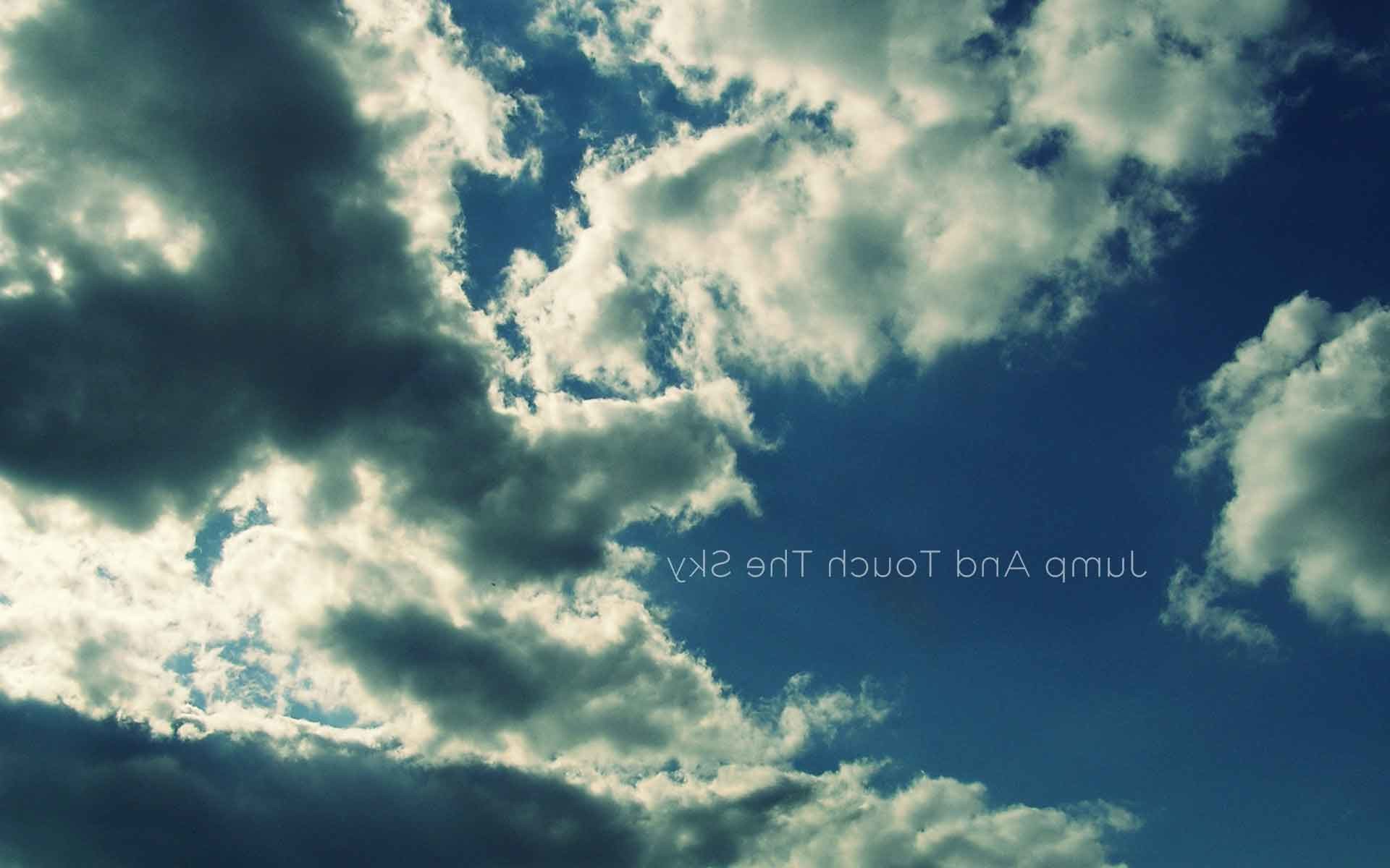 1920x1200 Sky Clouds Skyscapes Jumping Wallpaper Of Nature Beauty