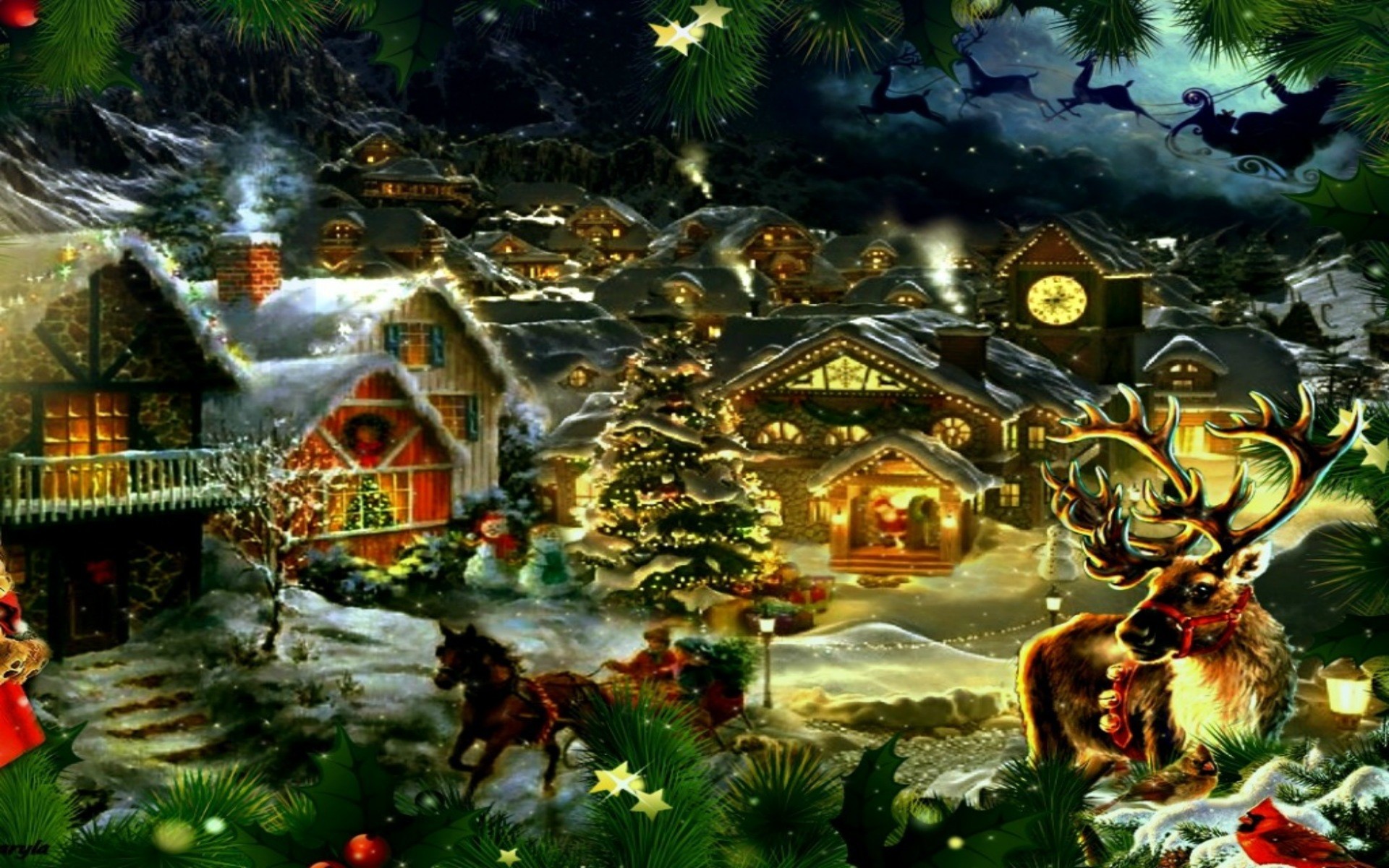 1920x1200 Old Fashioned Christmas Wallpaper (38+ Images) within Old Fashioned Christmas  Wallpaper For Phone