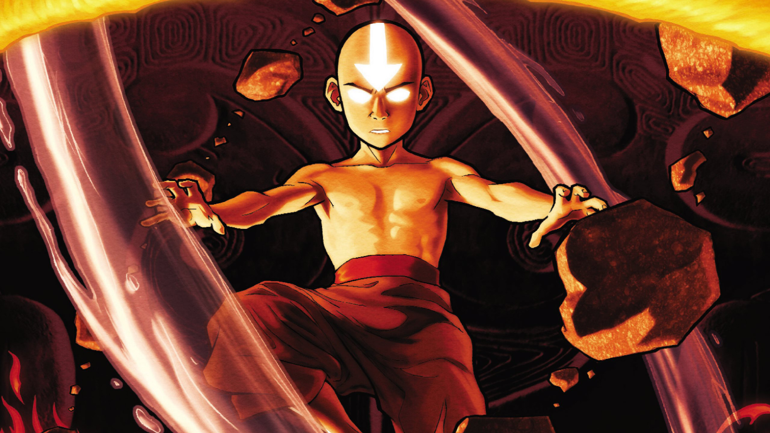 2560x1440 Tags: Anime, Avatar: The Last Airbender, Aang, HD Wallpaper, Scan