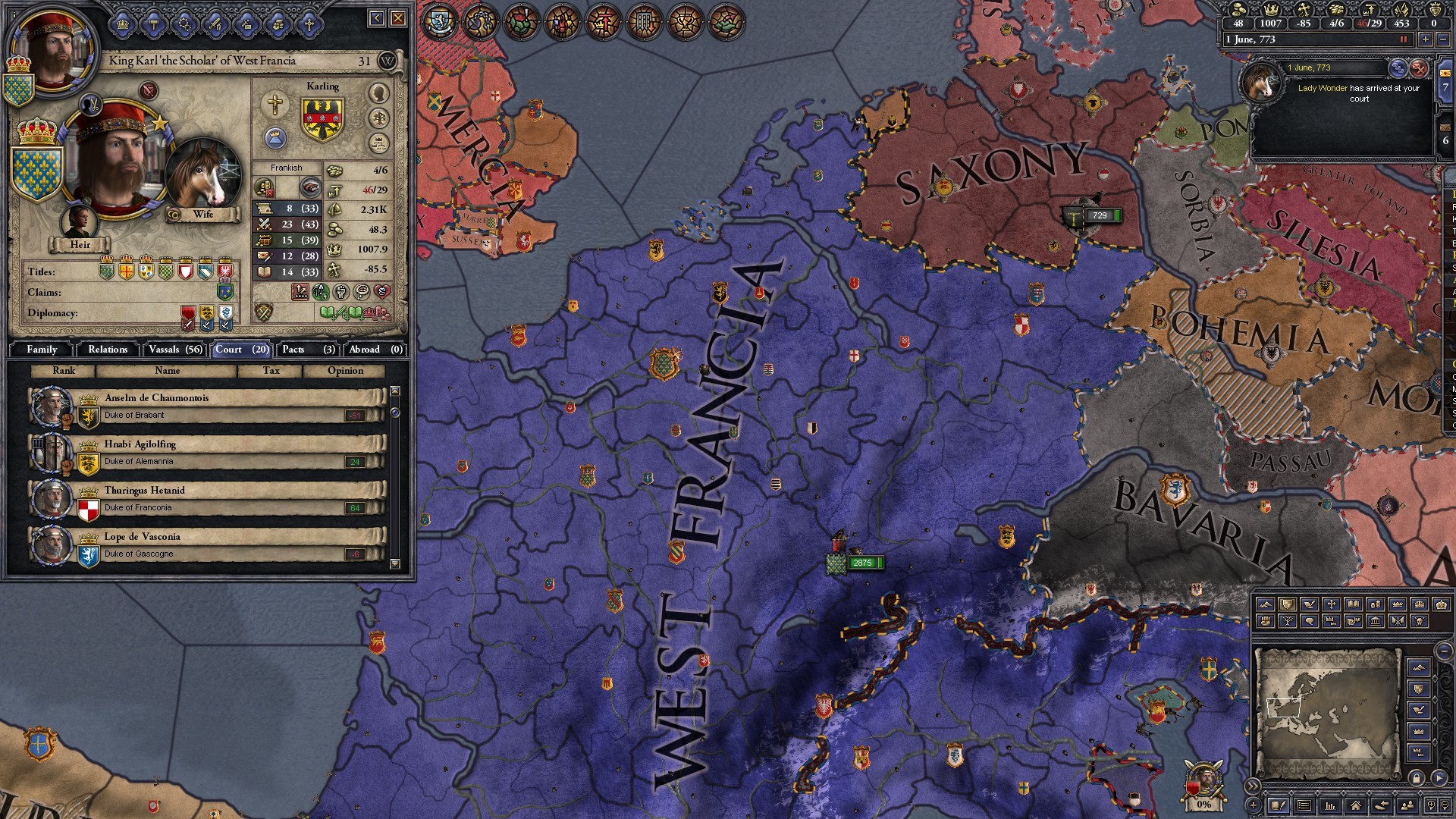 1920x1080 ... they popped out a horse child of the Karling dynasty who could take the  reins and form the Holy Roman Empire. All this was done in Ironman, ...