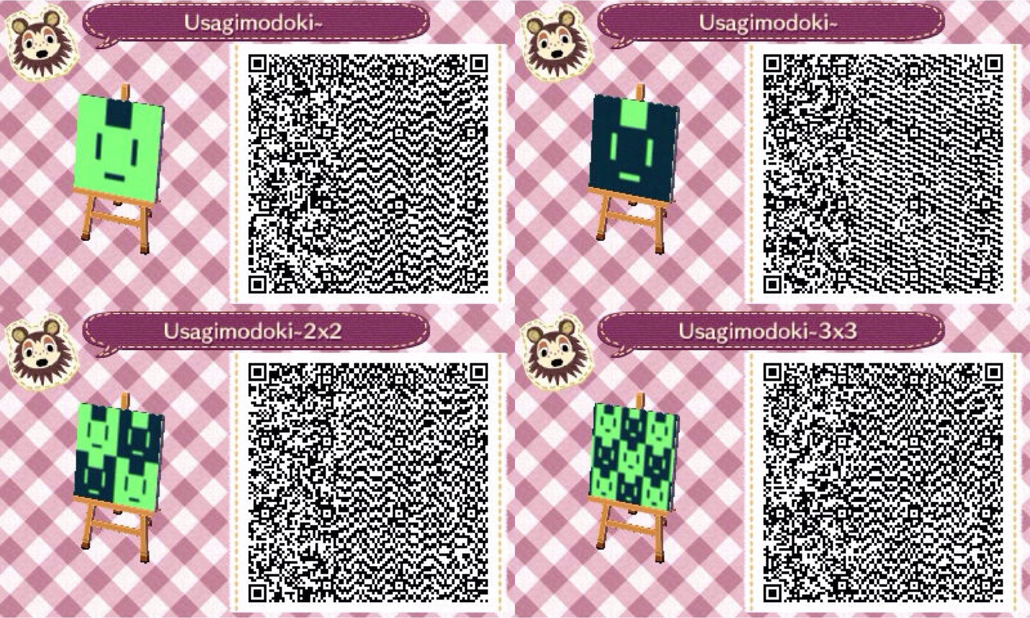 2048x1230 Animal Crossing New Leaf QR Codes DRAMAtical Murder Usagimodoki {Made by  Pinner: wendykuangx}
