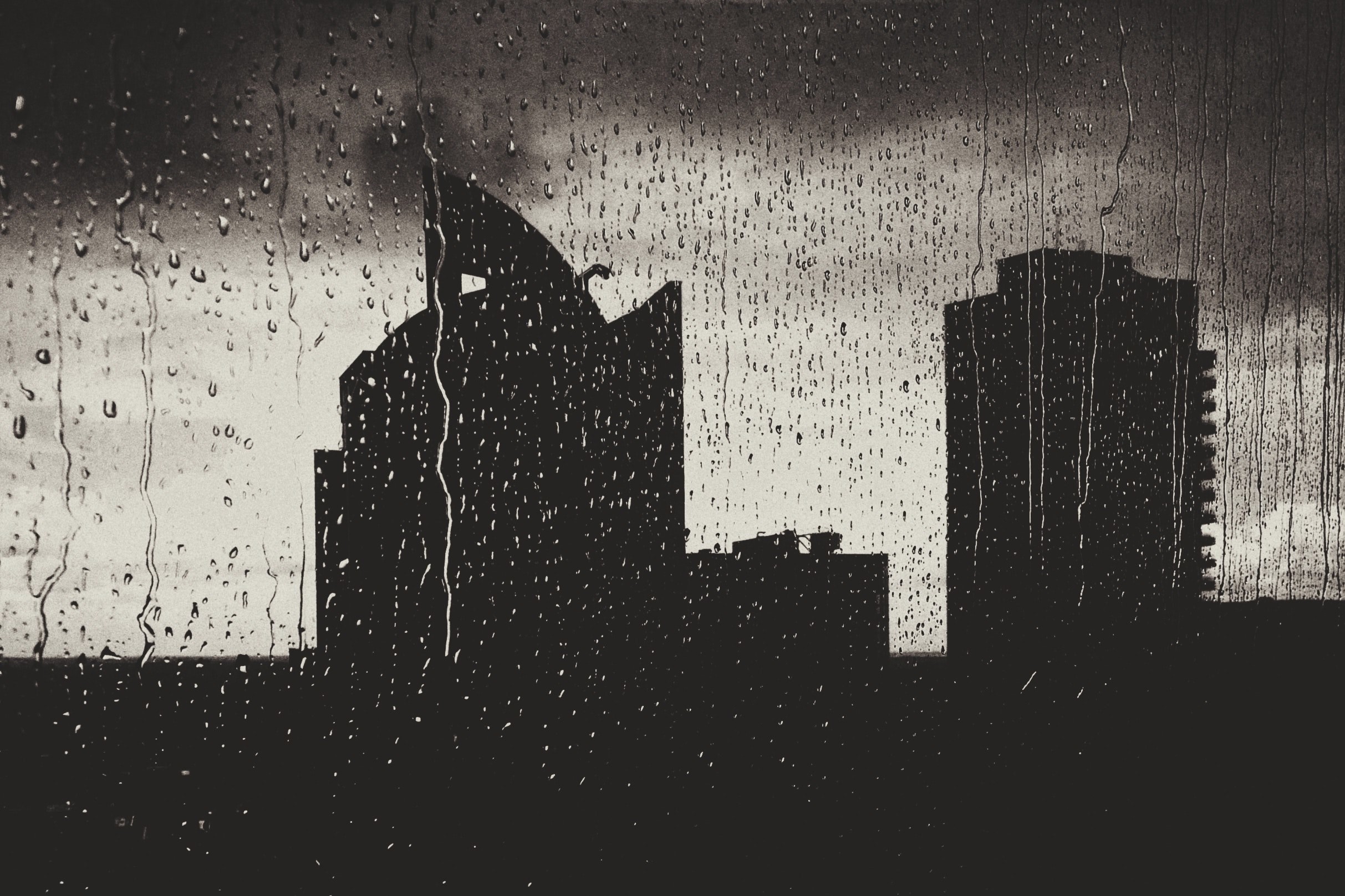 2426x1617 # rain window silhouette and city hd wallpaper and background  #27143