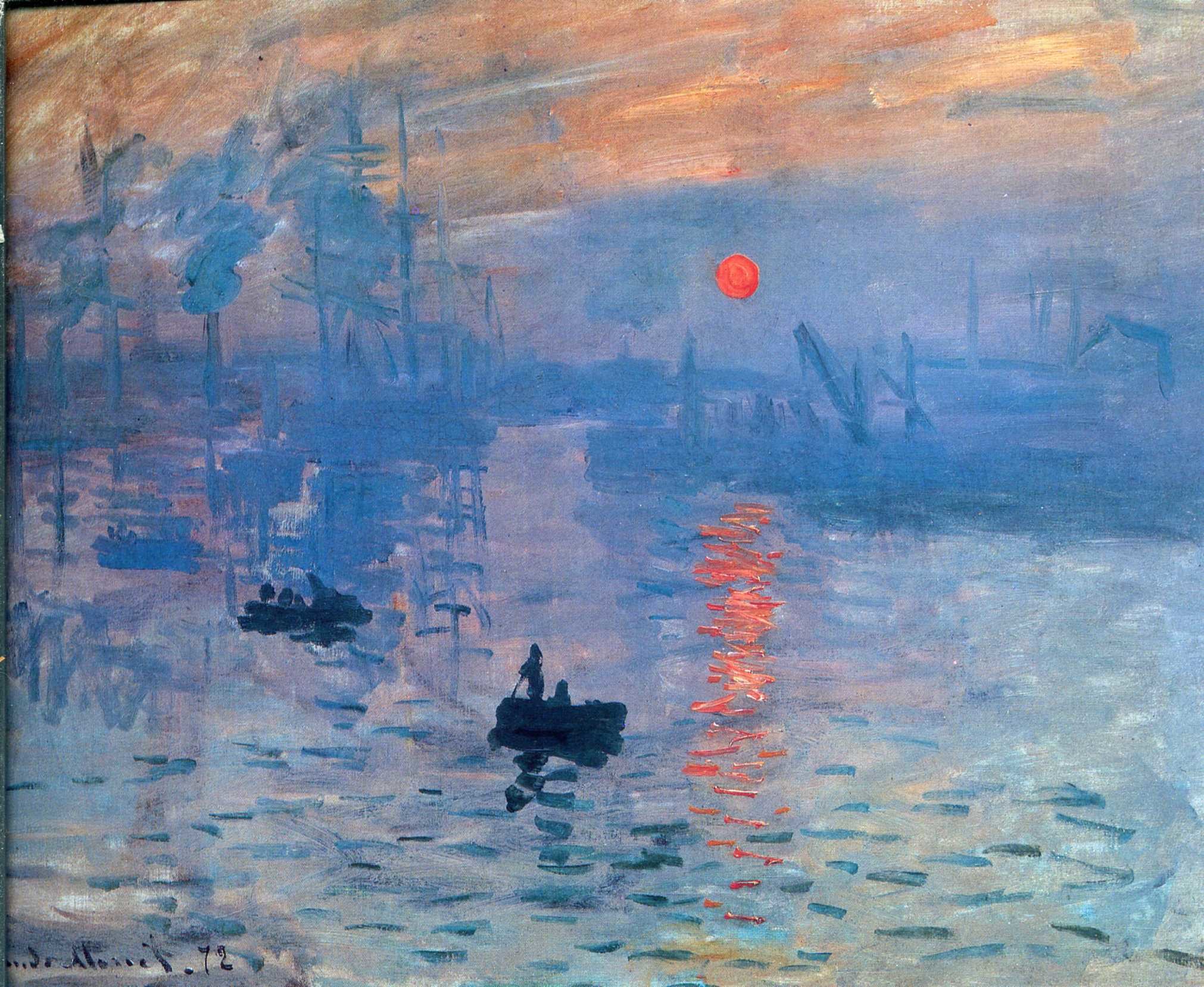 2022x1658 Painting Claude Monet - Sunrise