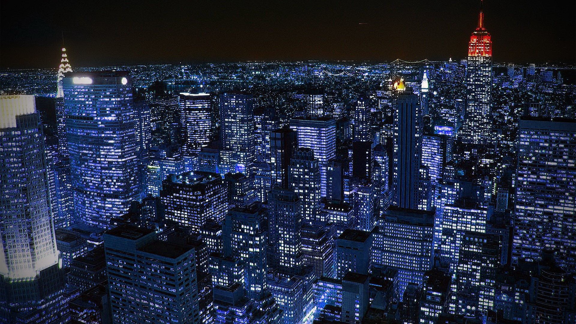 1920x1080 High Resolution New York Skyline at Night Wallpaper HD 6 City Full .