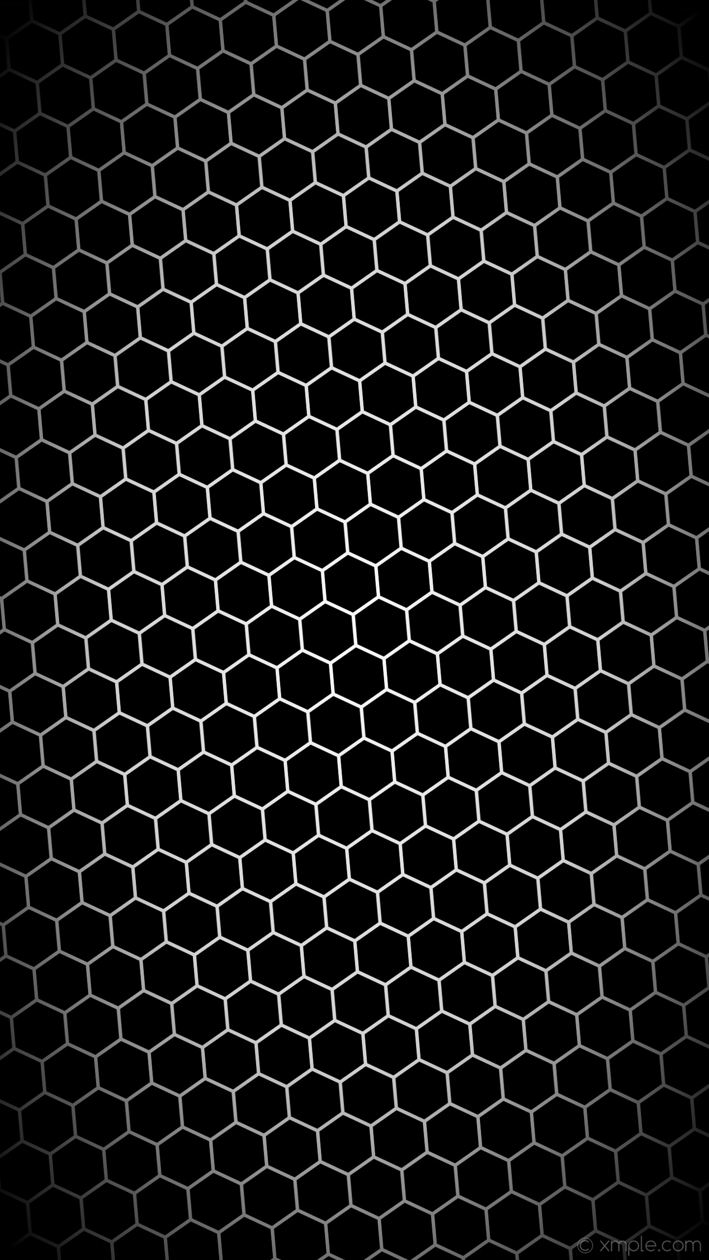 1440x2560 wallpaper black hexagon white gradient glow grey light gray #000000 #ffffff  #d3d3d3 diagonal