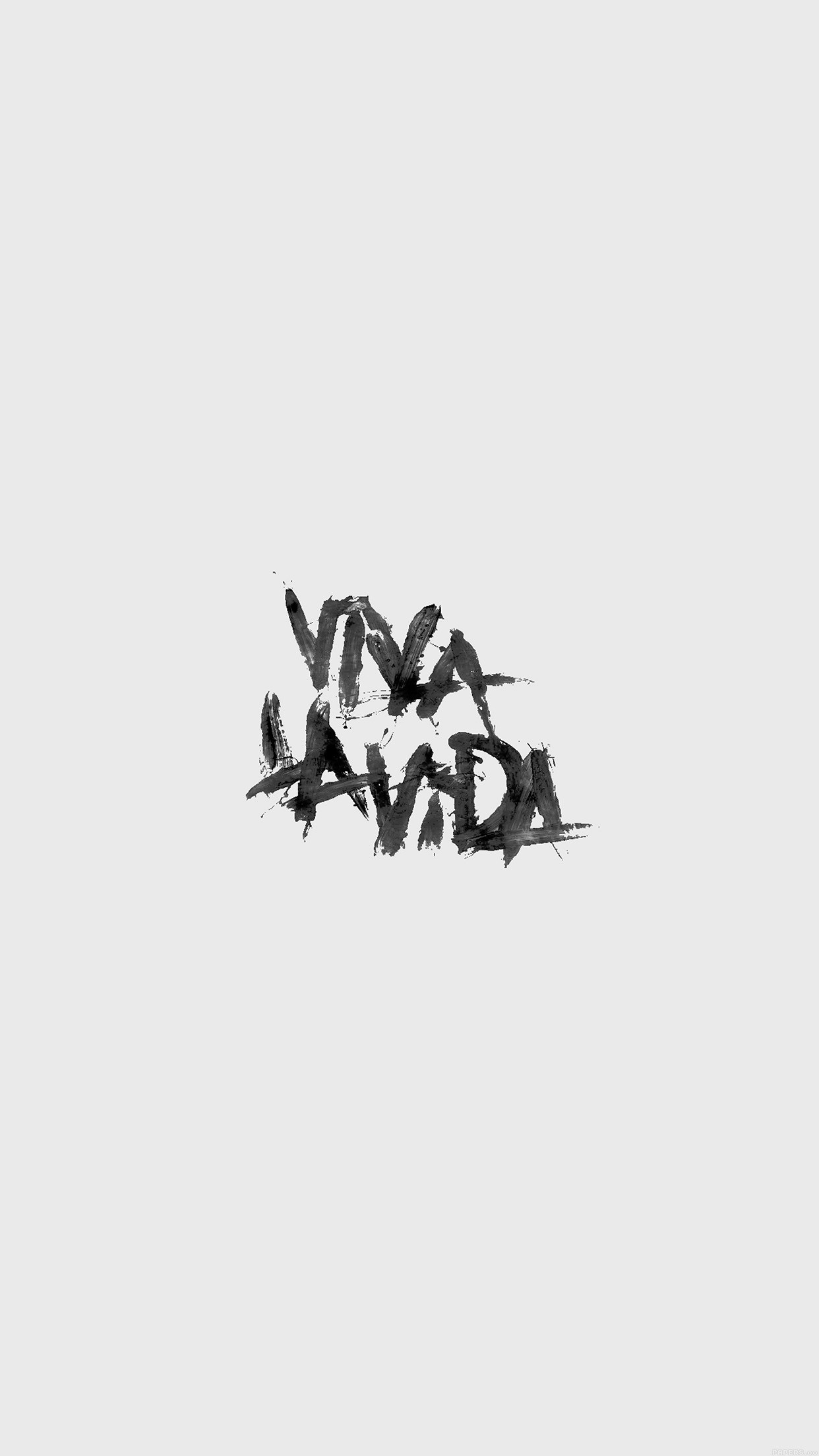 1242x2208 Viva La Vida Logo Music Art White iPhone 6 wallpaper
