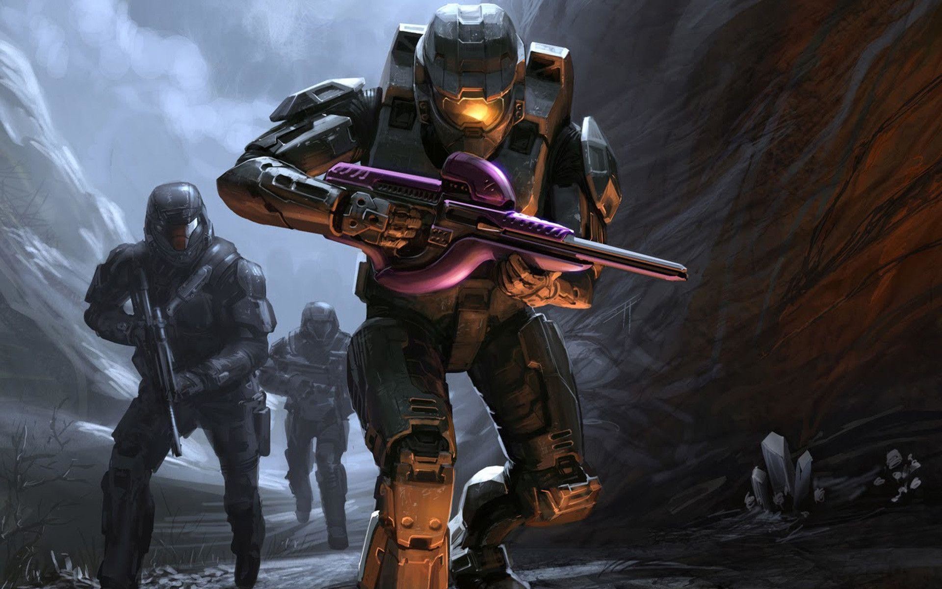 1920x1200 Wallpapers For > Halo 3 Wallpaper Master Chief And Arbiter