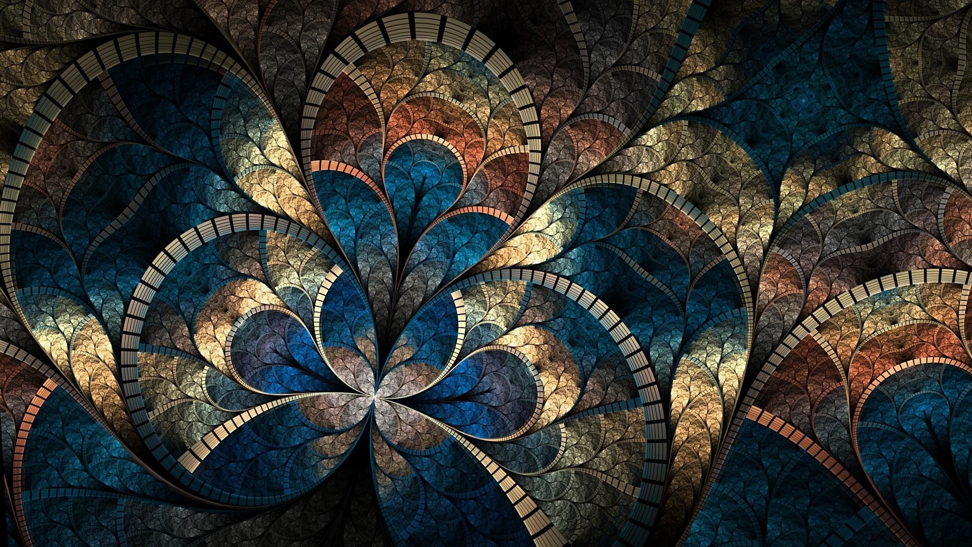 1920x1080 Abstract-fractal-cg-digital-art-artistic-pattern-psychedelic-