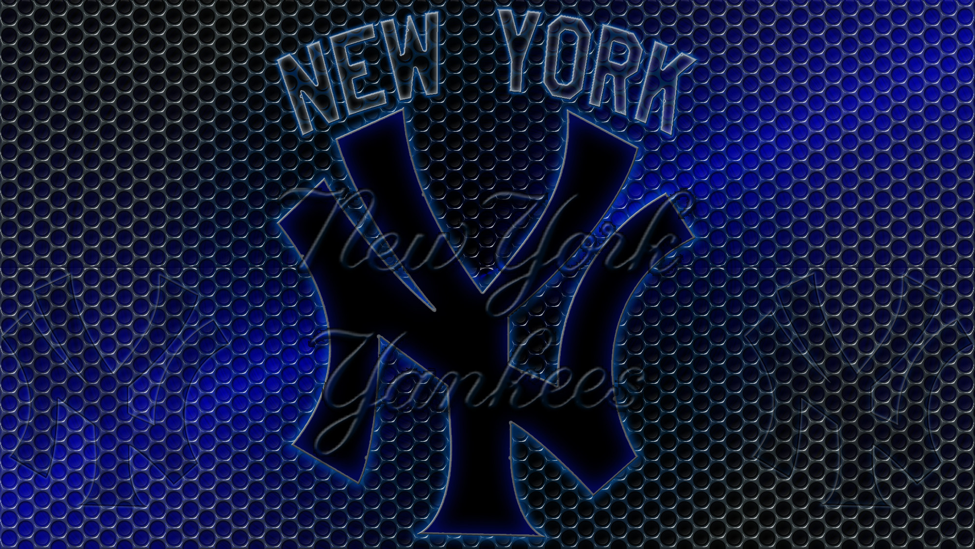 2000x1126 New York Yankees Logo Grid Wallpaper | Free Download Wallpaper .
