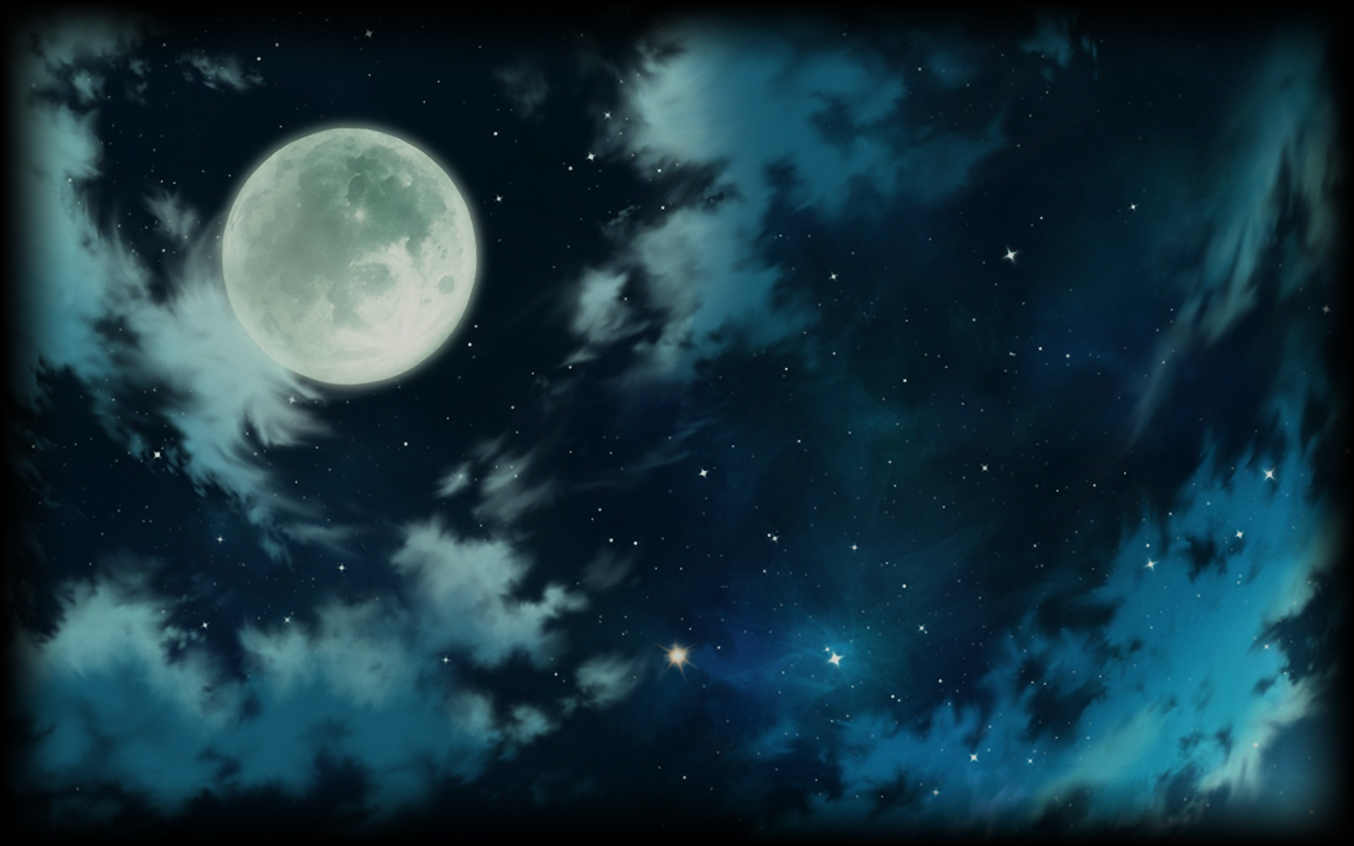1920x1200 Beautiful cloudy night, full moon, moonlight - HD wallpaper . ...