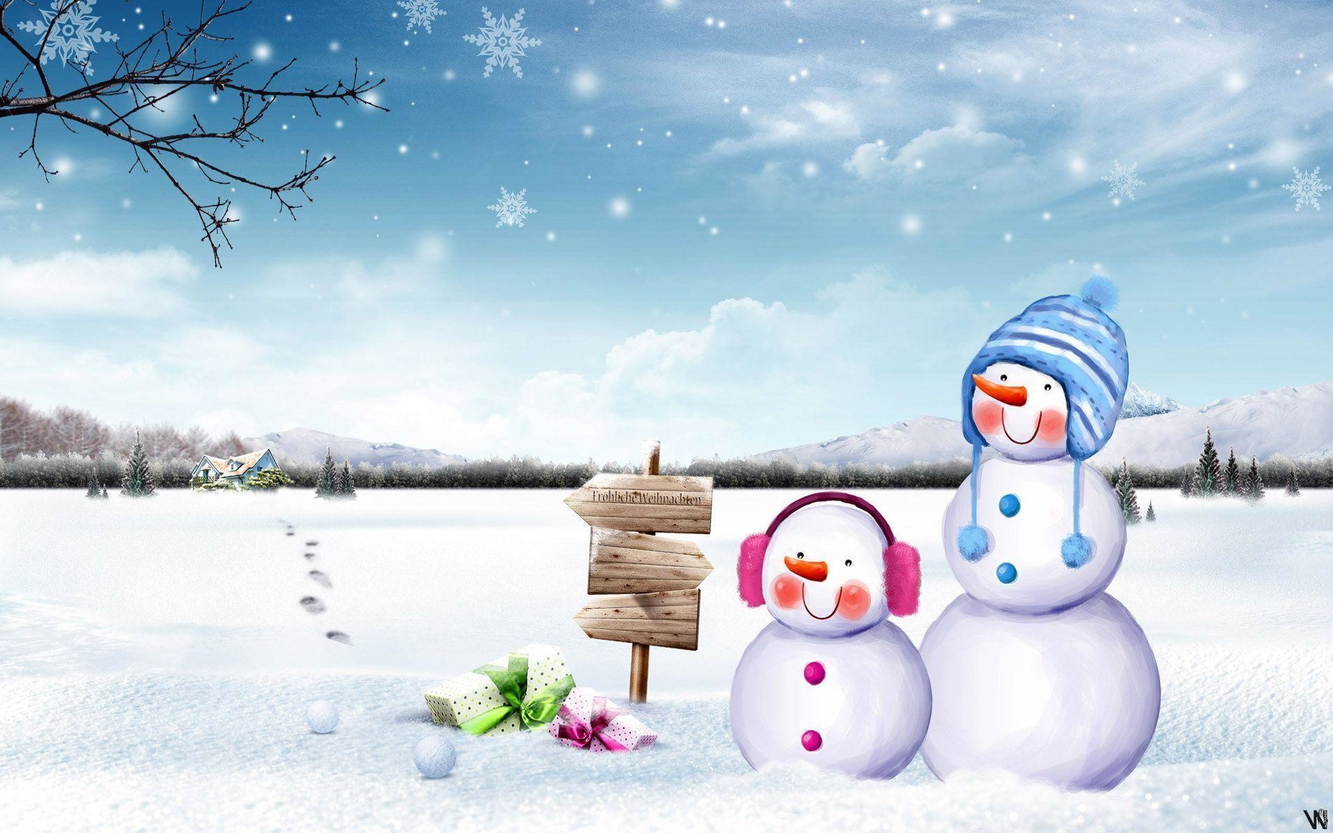 1920x1200 Wallpapers For > Cute Winter Wallpaper