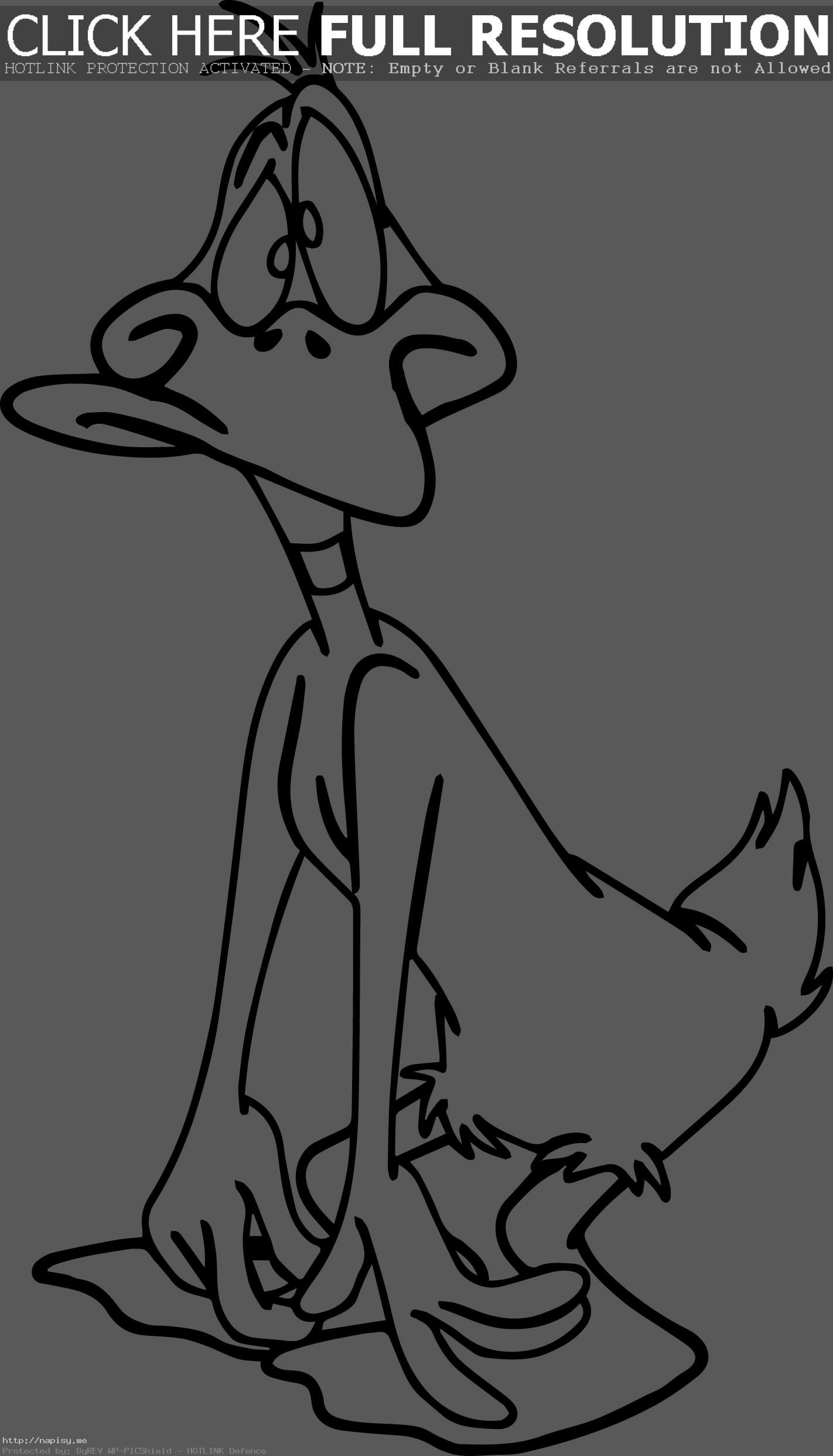 1422x2484 Duck Coloring Page