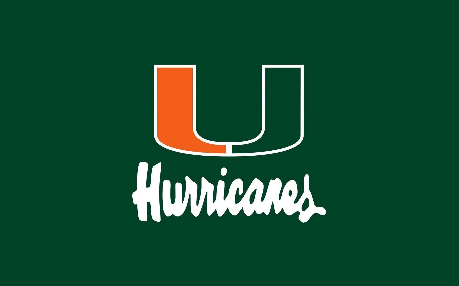 1920x1200  Official Logo University of Miami Hurricanes taken from Miami .