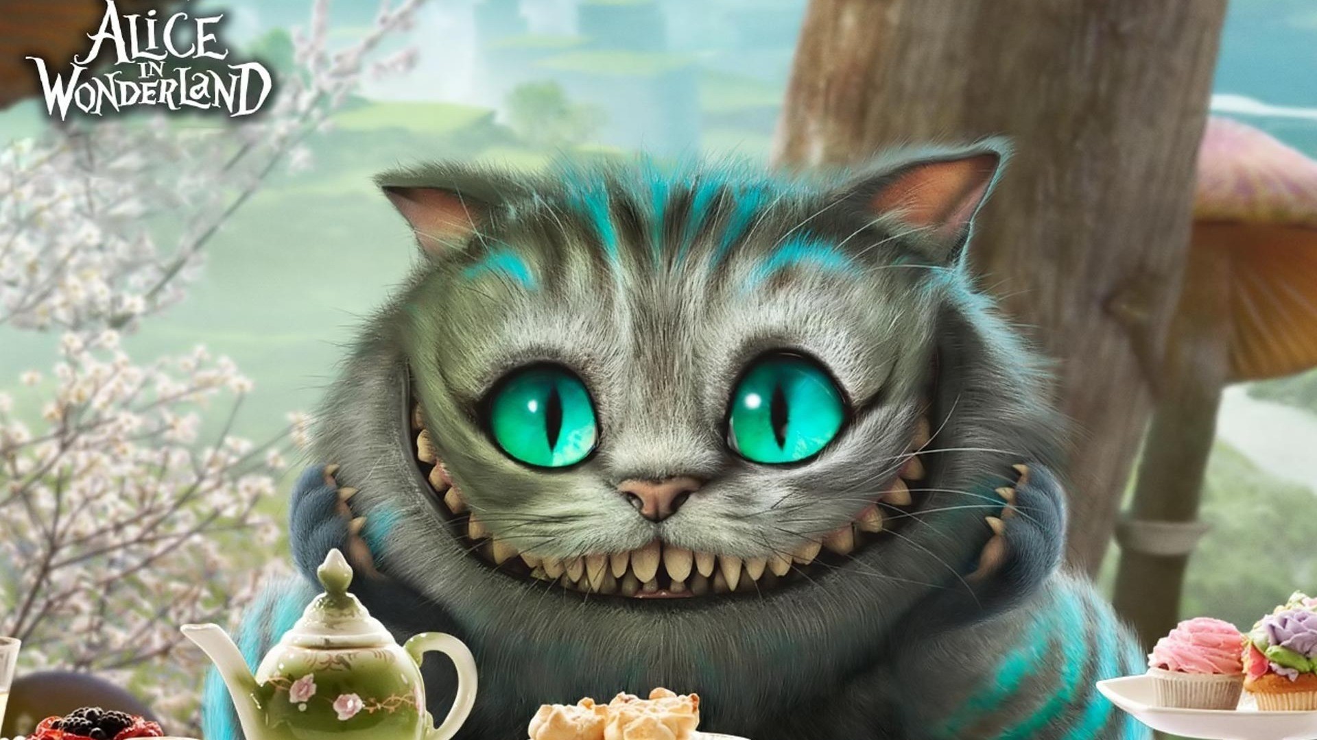 1920x1080 Download Cheshire Cat - Alice in Wonderland wallpaper